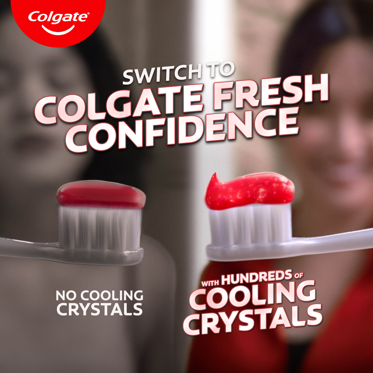 Colgate Facebook ad: Hundreds of Cooling Crystals!