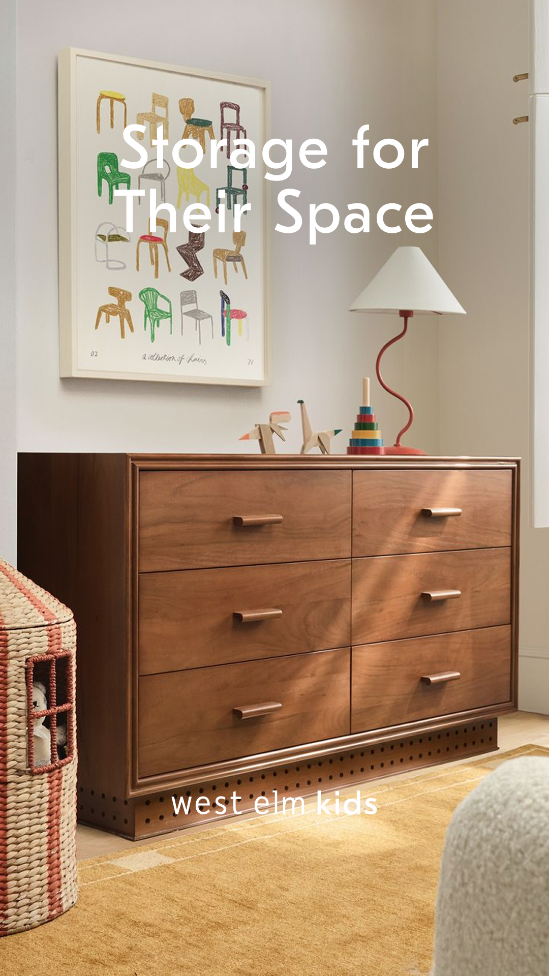 West Elm Kids Facebook ad: Shop Kids Dressers