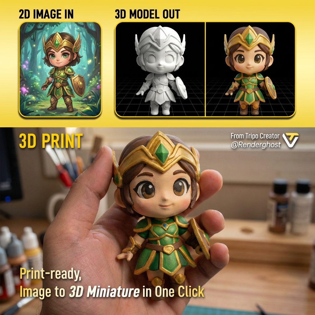 Tripo 3D Facebook ad
