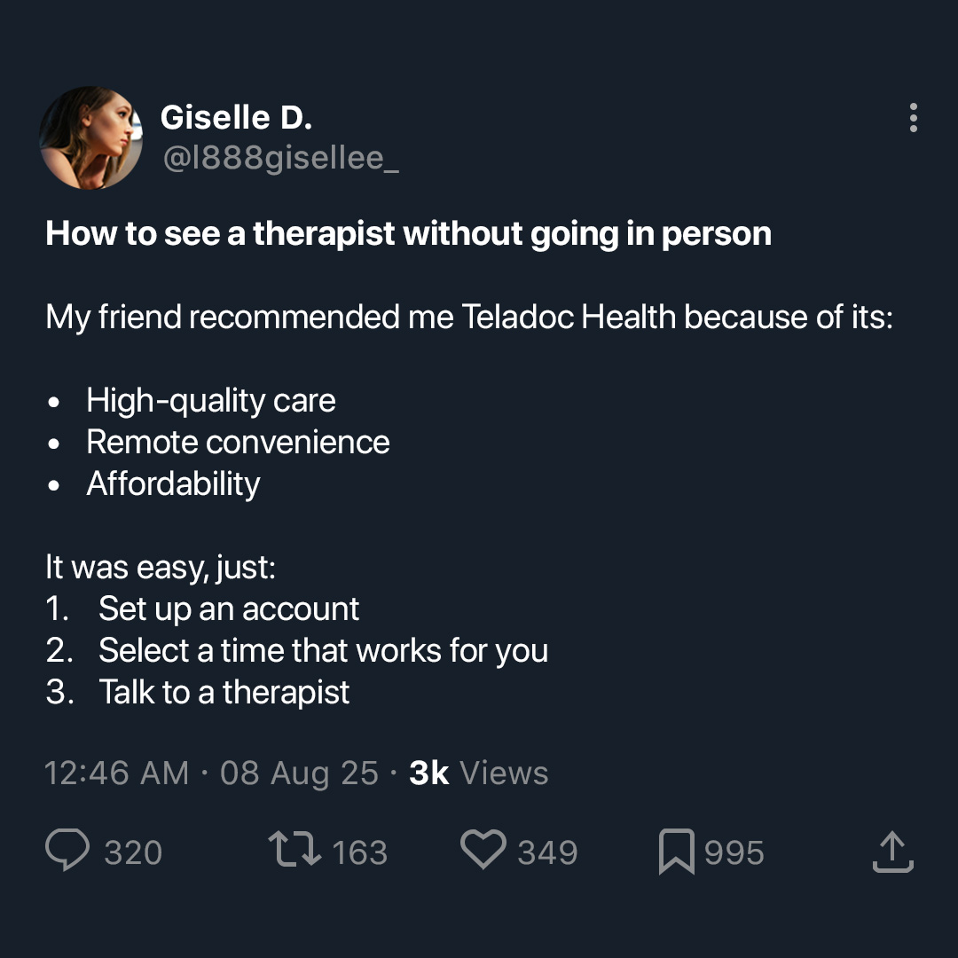 Teladoc Health Facebook ad