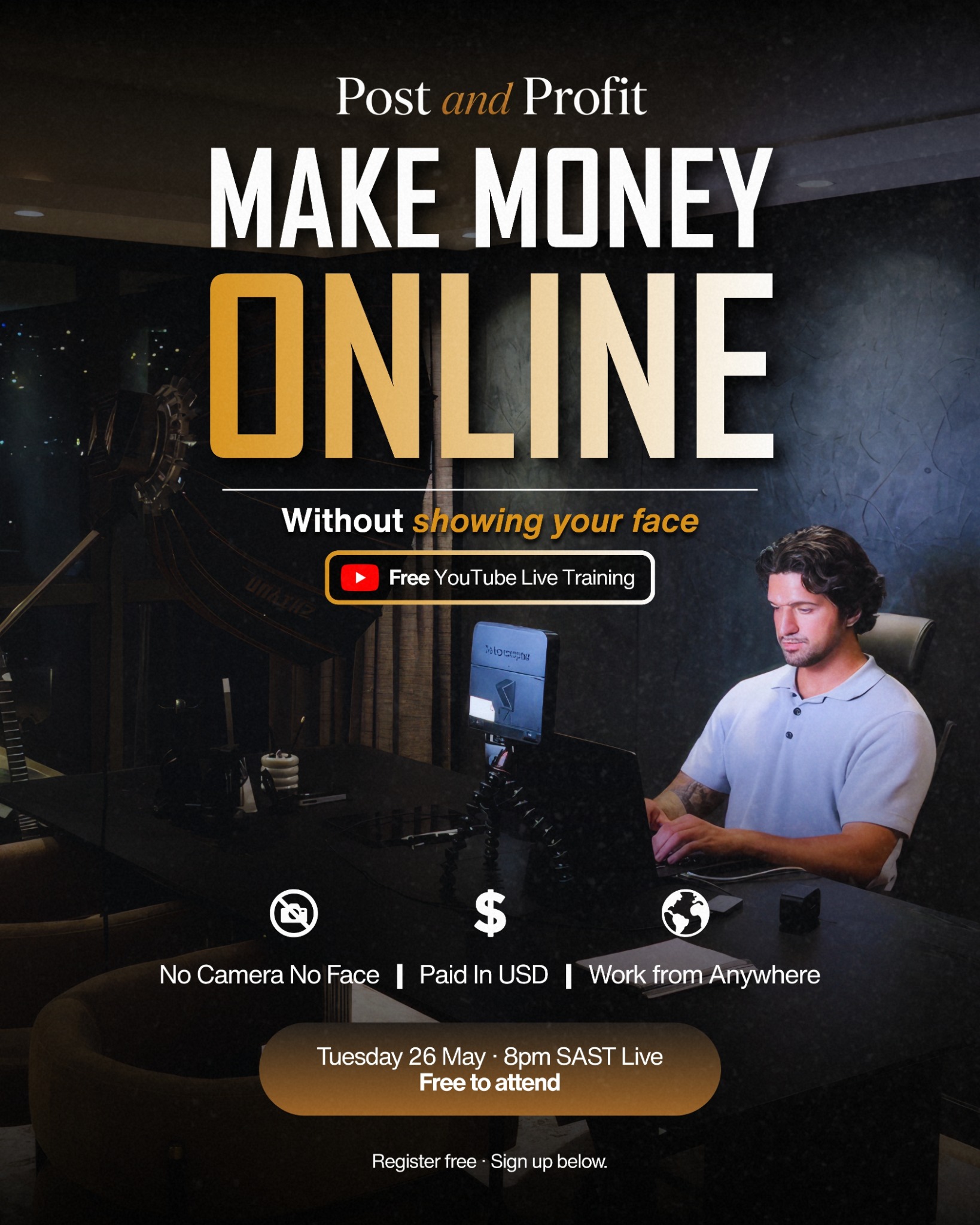 Victor Catrina Facebook ad: Two hours in traffic. 500 hours a year - To only scrape by?