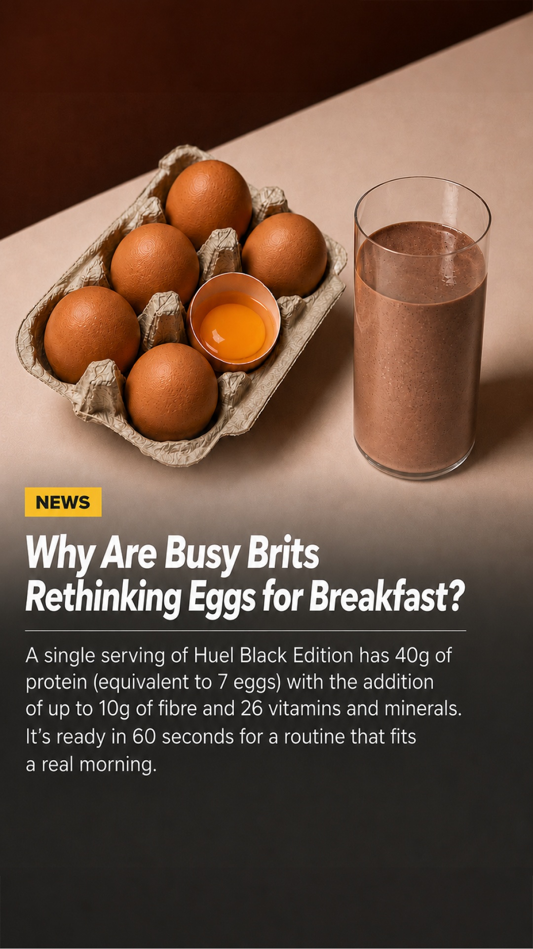 Huel Facebook ad