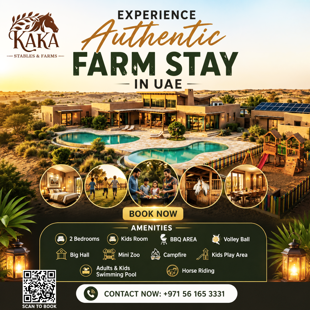 Kaka Stables & Farms Facebook ad: Book Your Exclusive Farm Stay Today!