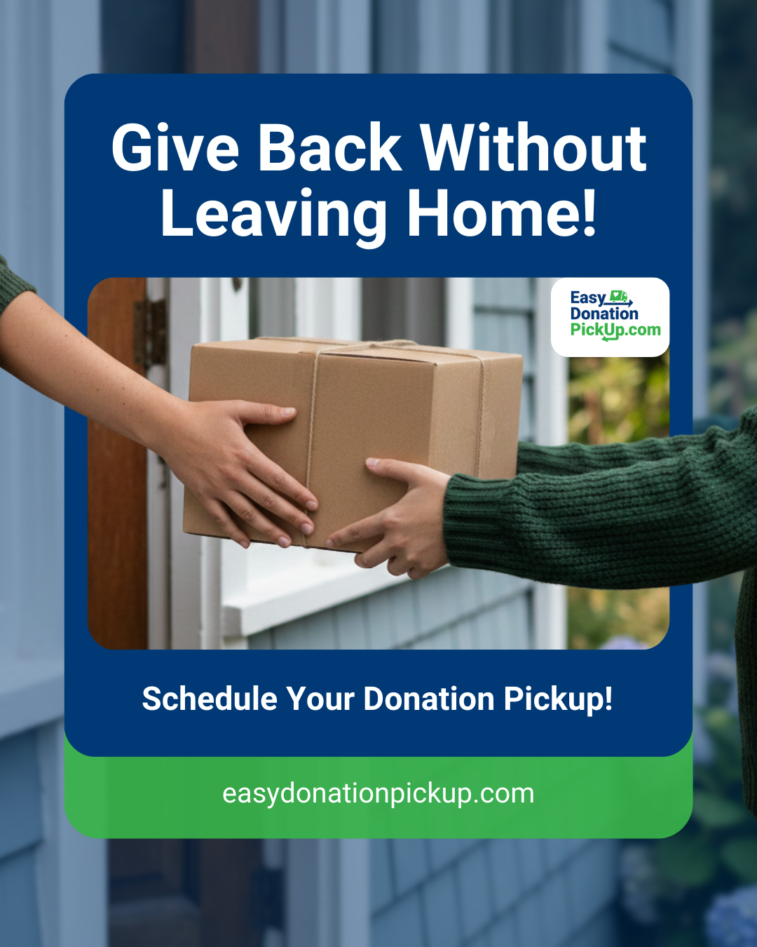 Easy Donation Pickup Facebook ad: Donating Has Never Been Easier