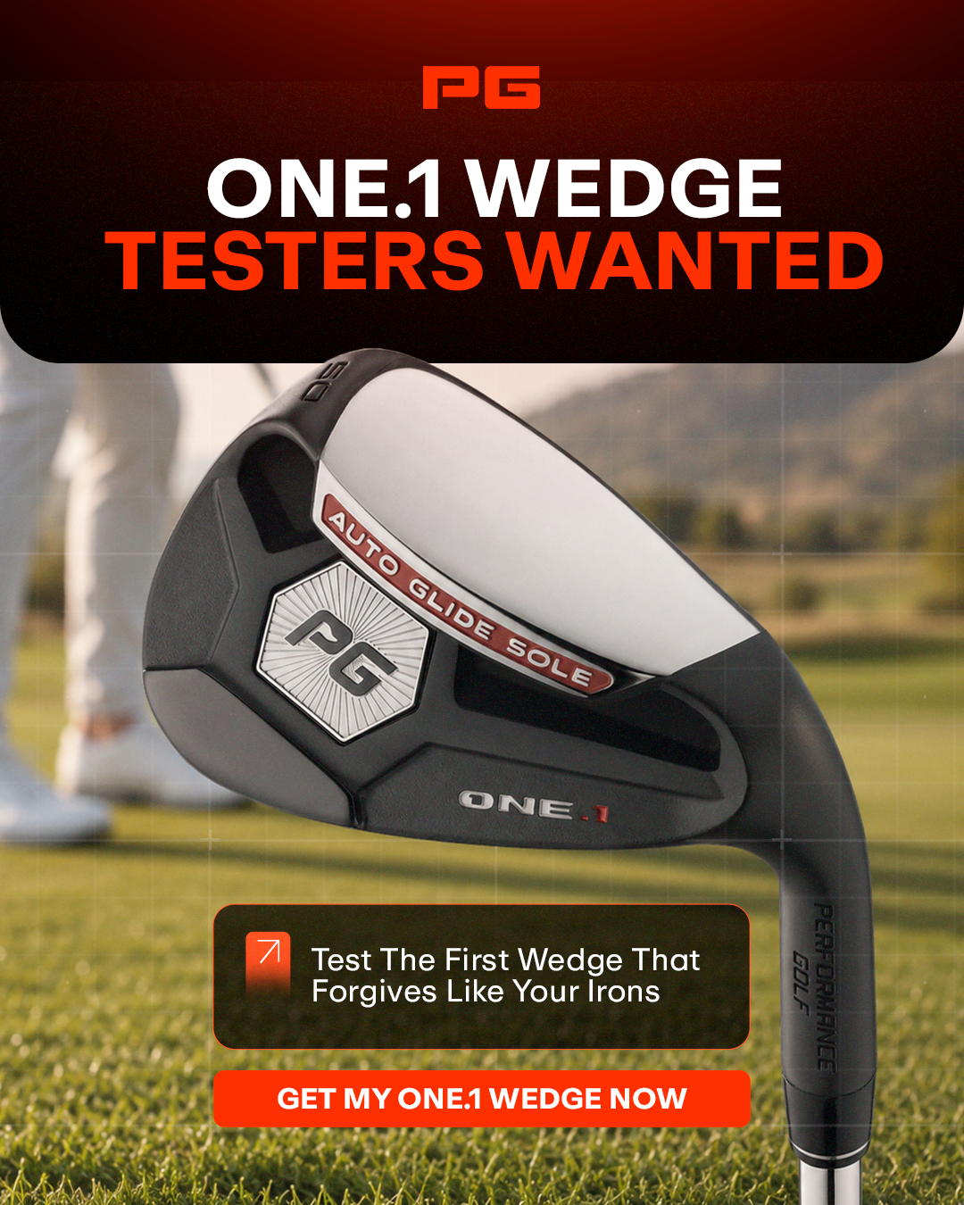 Performance Golf Facebook ad