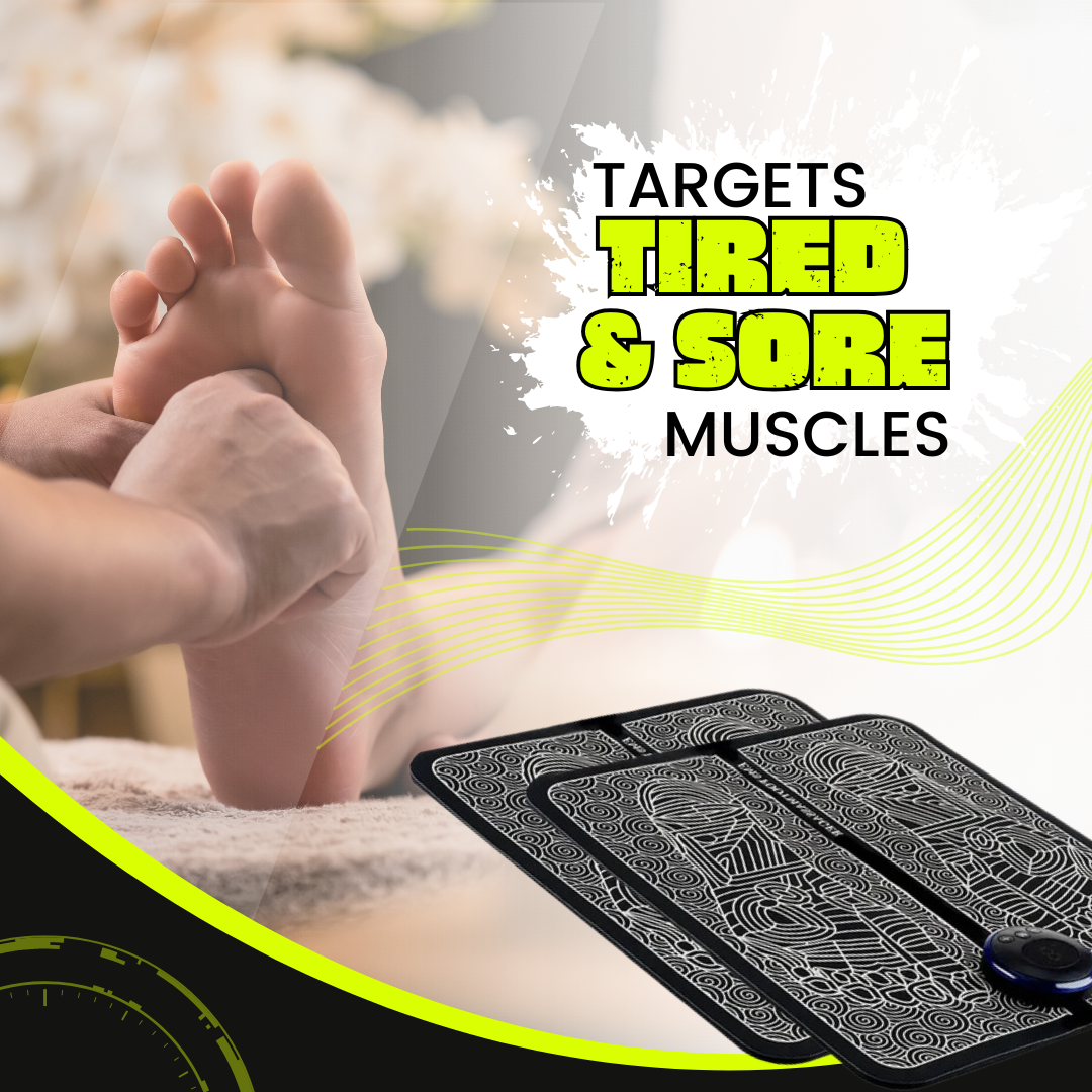 CS Fit and Well Facebook ad: Portable EMS Foot Therapy for Daily Comfort!