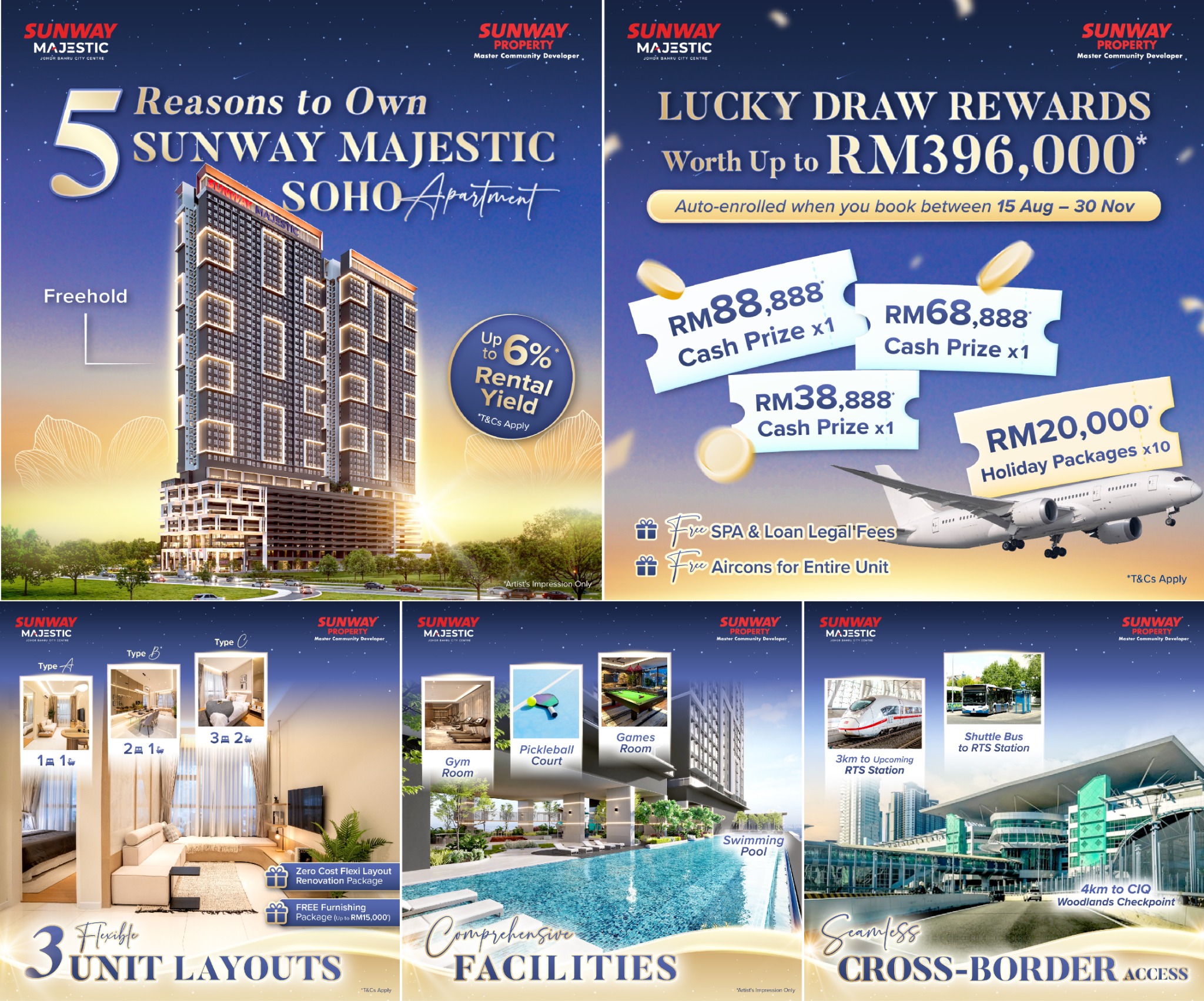 Sunway City Iskandar Puteri Facebook ad