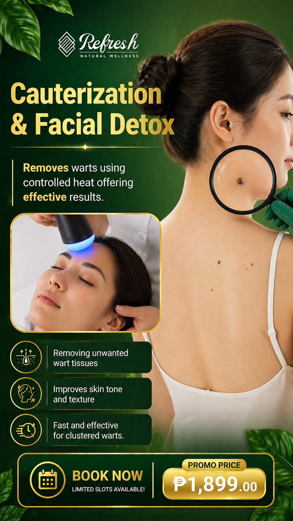 Refresh Natural Wellness - Rosario Facebook ad: Refined, Smoother-Looking Skin
