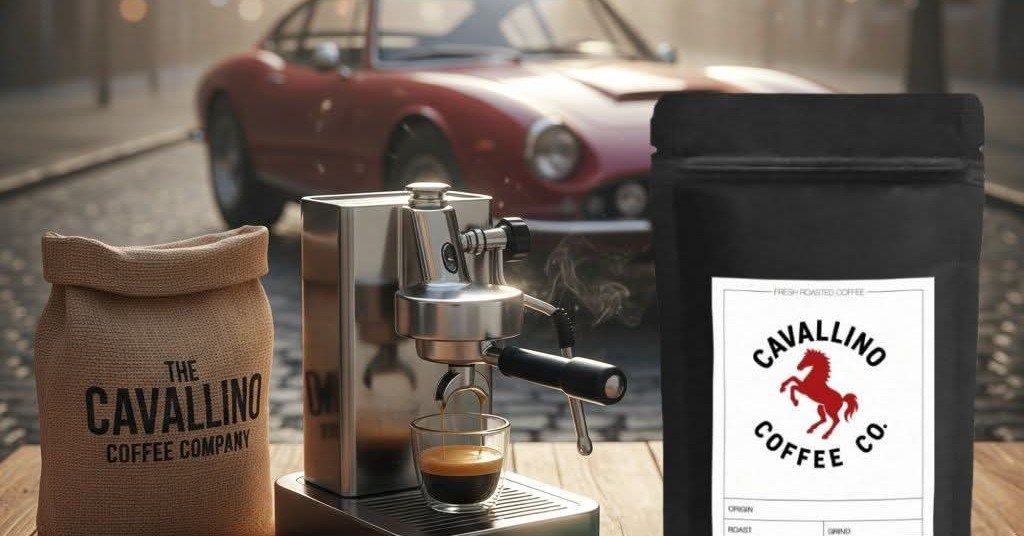 The Cavallino Coffee Company Facebook ad: Experience a taste of Italy.