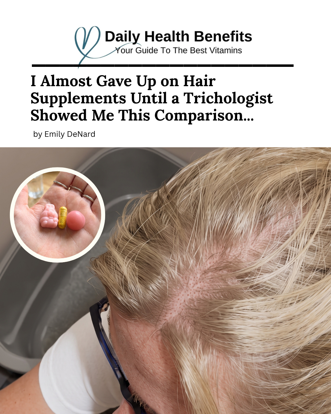 Certified Trichologist & Scalp Specialist Emily DeNard, Emunah Beauty Facebook ad