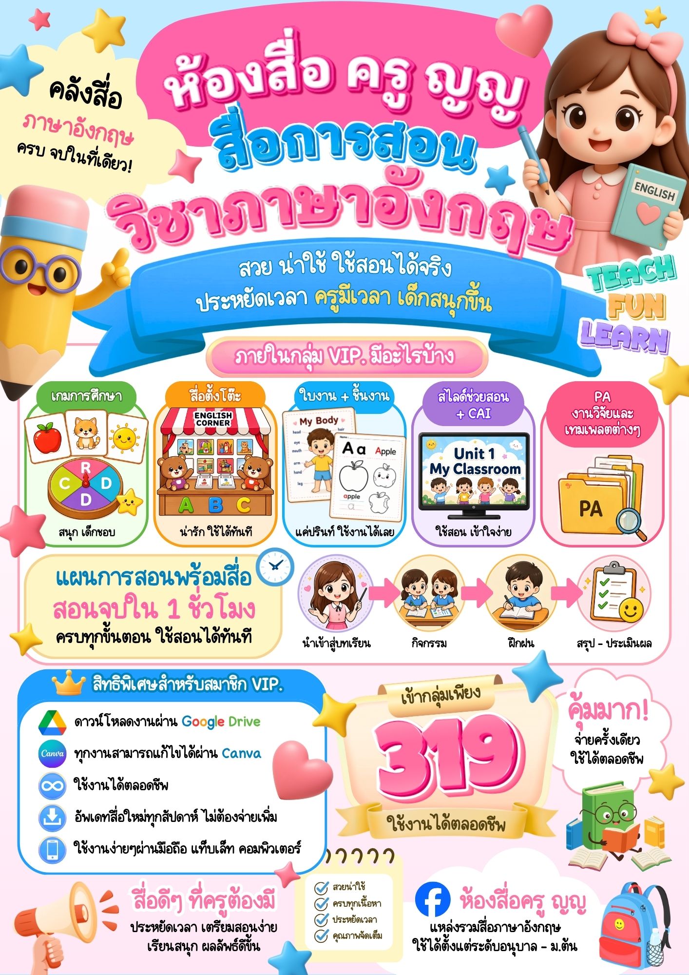 ห้องสื่อ ครู ญญ Facebook ad