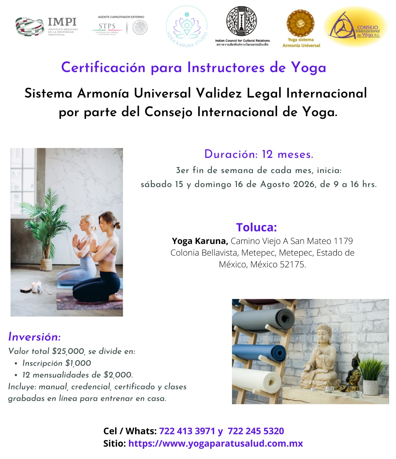 Consejo Internacional de Yoga en México Facebook ad