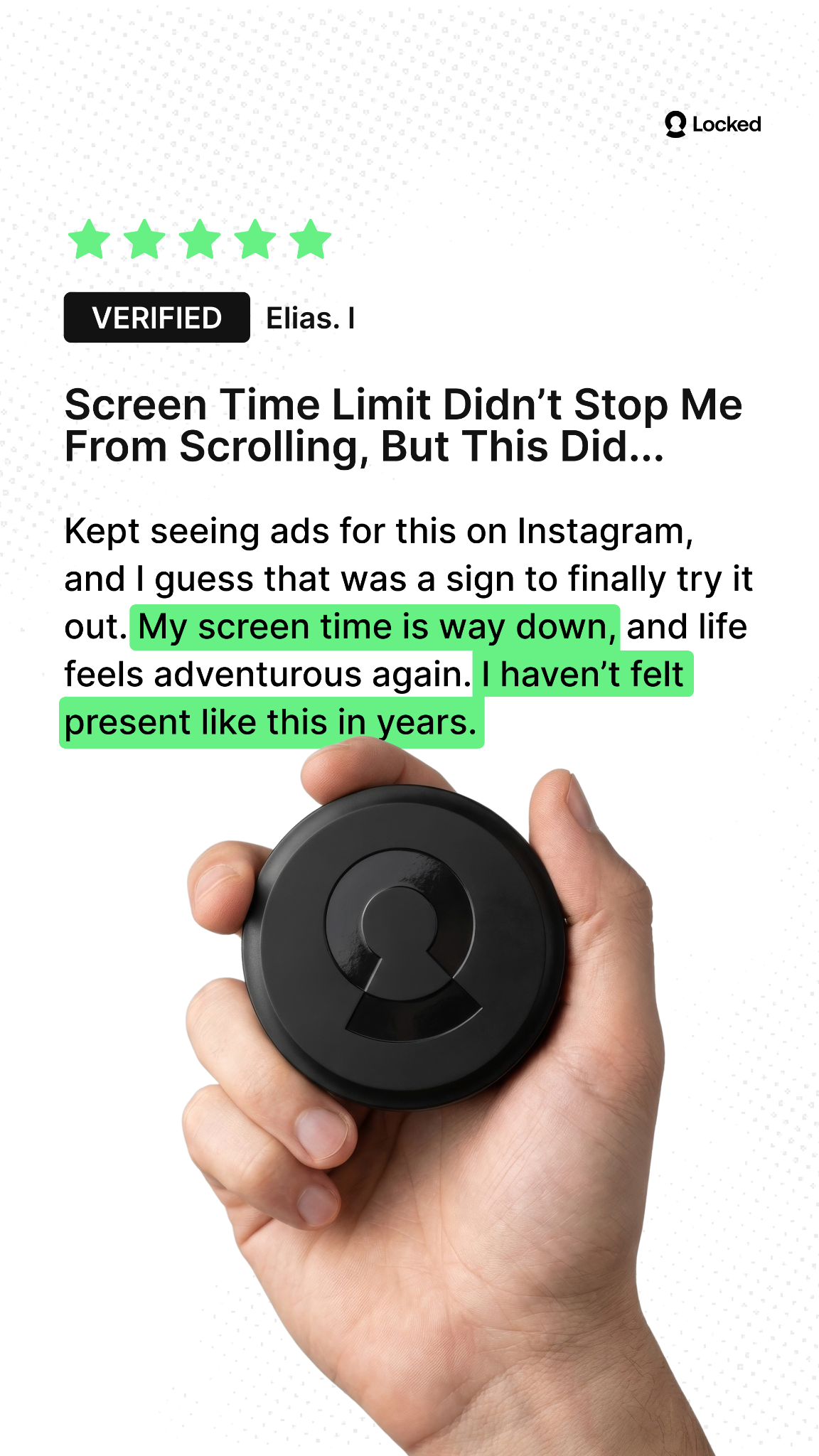 NowLocked - Less Screen Time Facebook ad