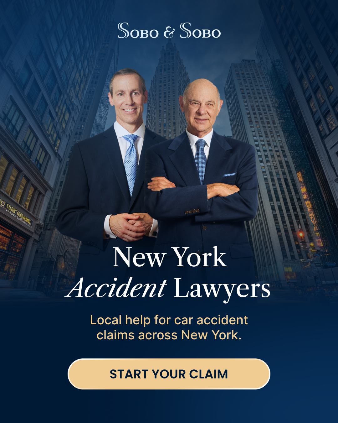 Sobo & Sobo, LLP Facebook ad: Local Legal Help Across New York