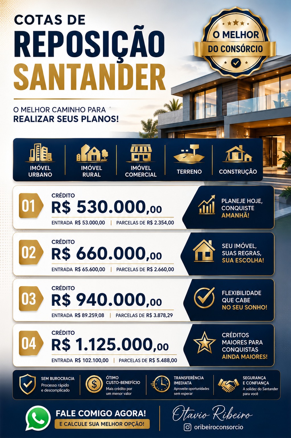 Oribeiroconsorcio Facebook ad from Jul 2, 2026