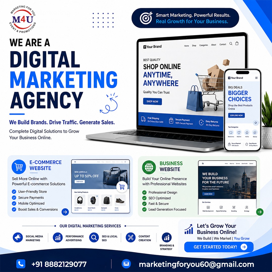 Marketing For You Facebook ad: Grow Your Business Online With Business and E-commere…