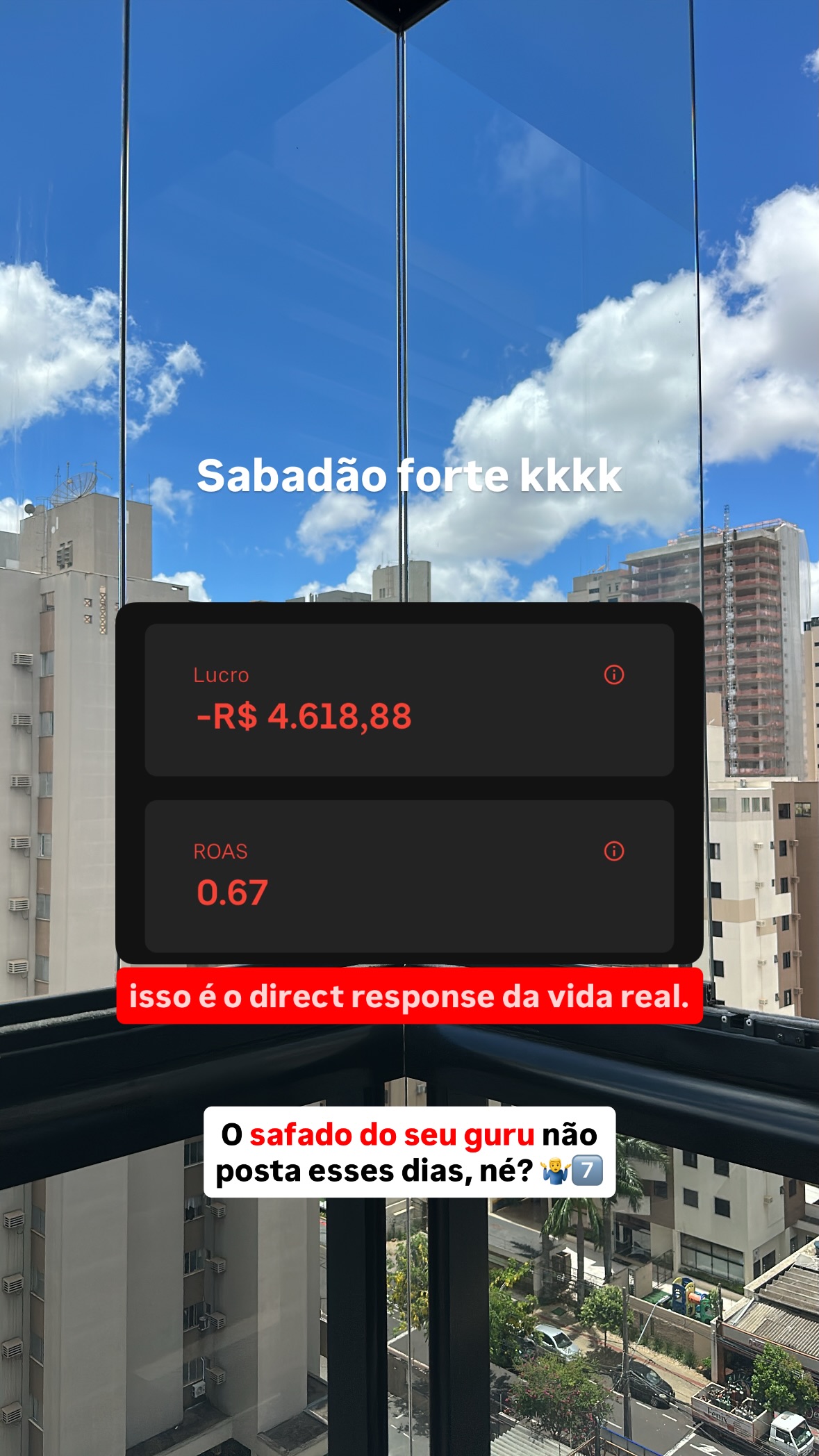 Bruno Henrique - Direct Response Marketing Facebook ad: Sabadão forte kkkk O safado do seu guru…