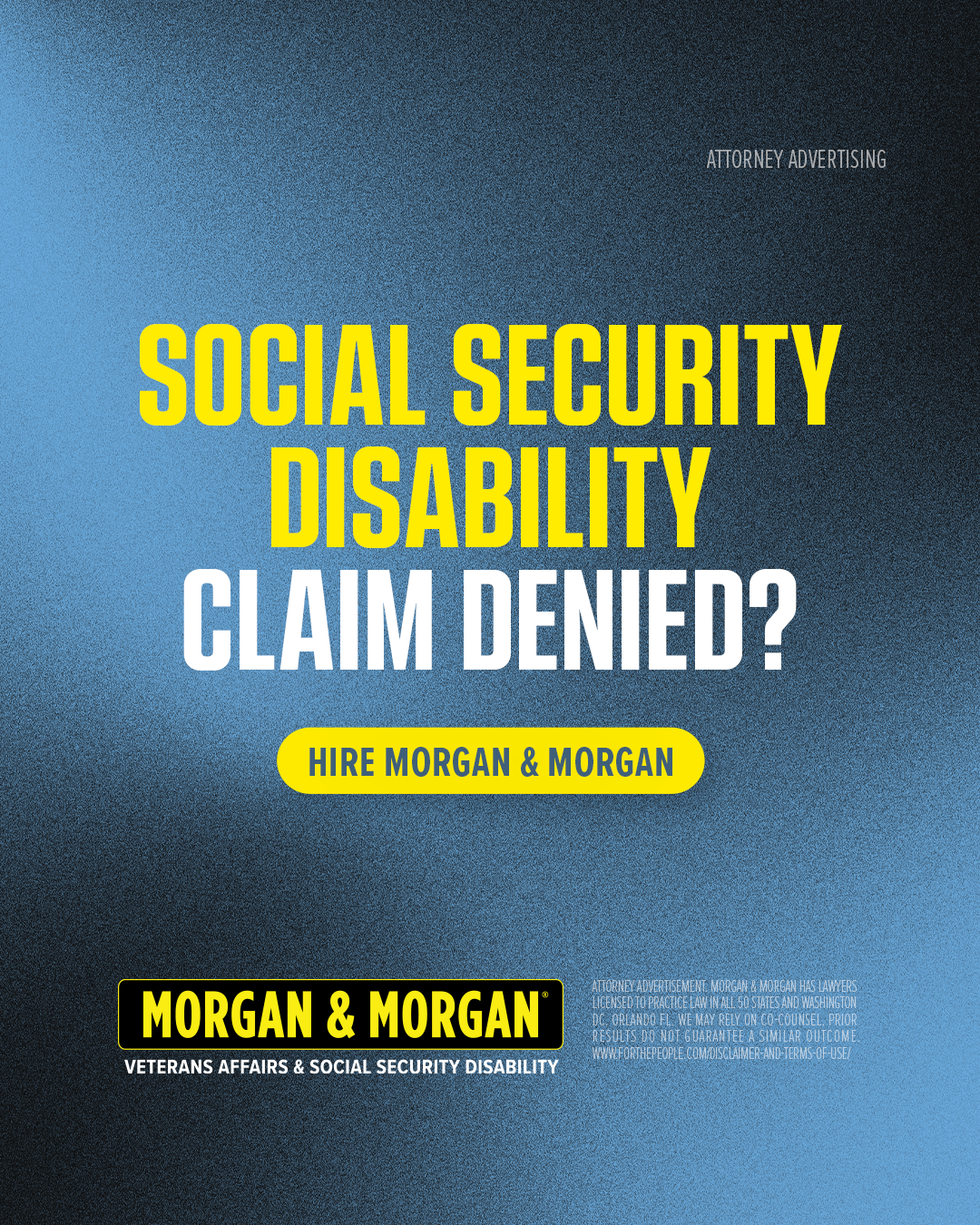 Morgan & Morgan Facebook ad