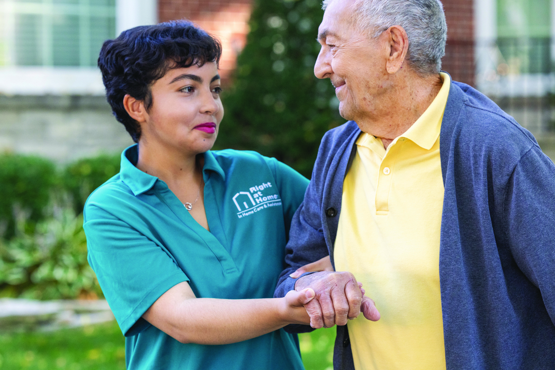 Right at Home Facebook ad: Make a difference as a caregiver