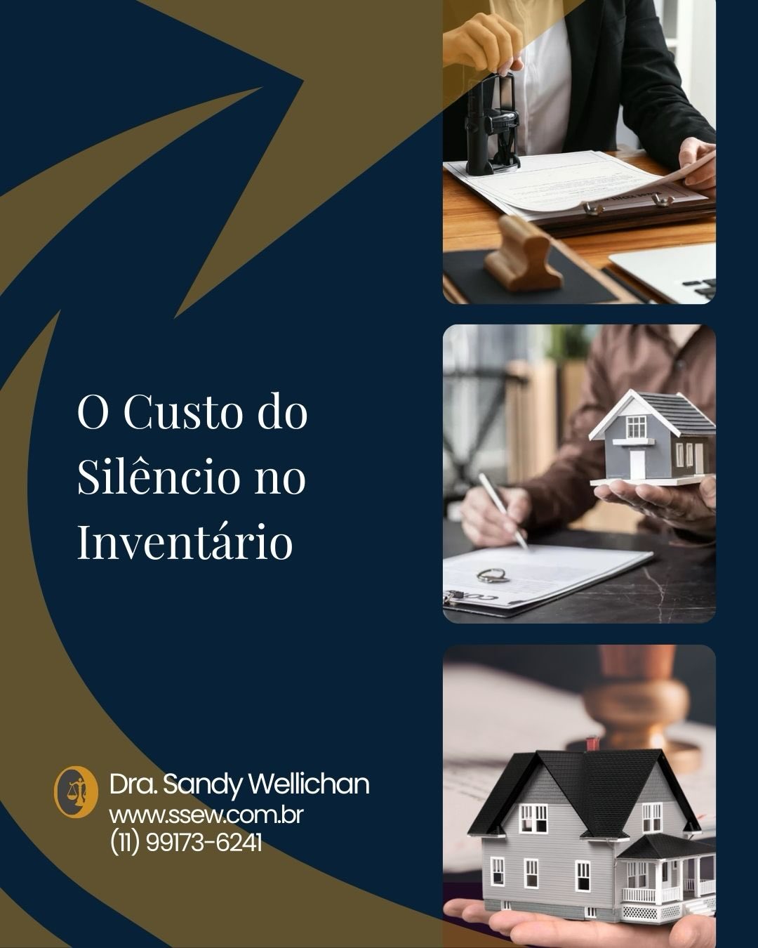Wellichan Advocacia Facebook ad: O Custo do Silêncio no Inventário