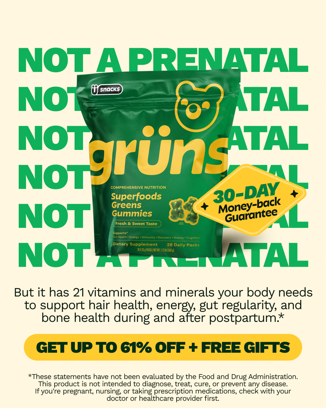 Grüns Facebook ad
