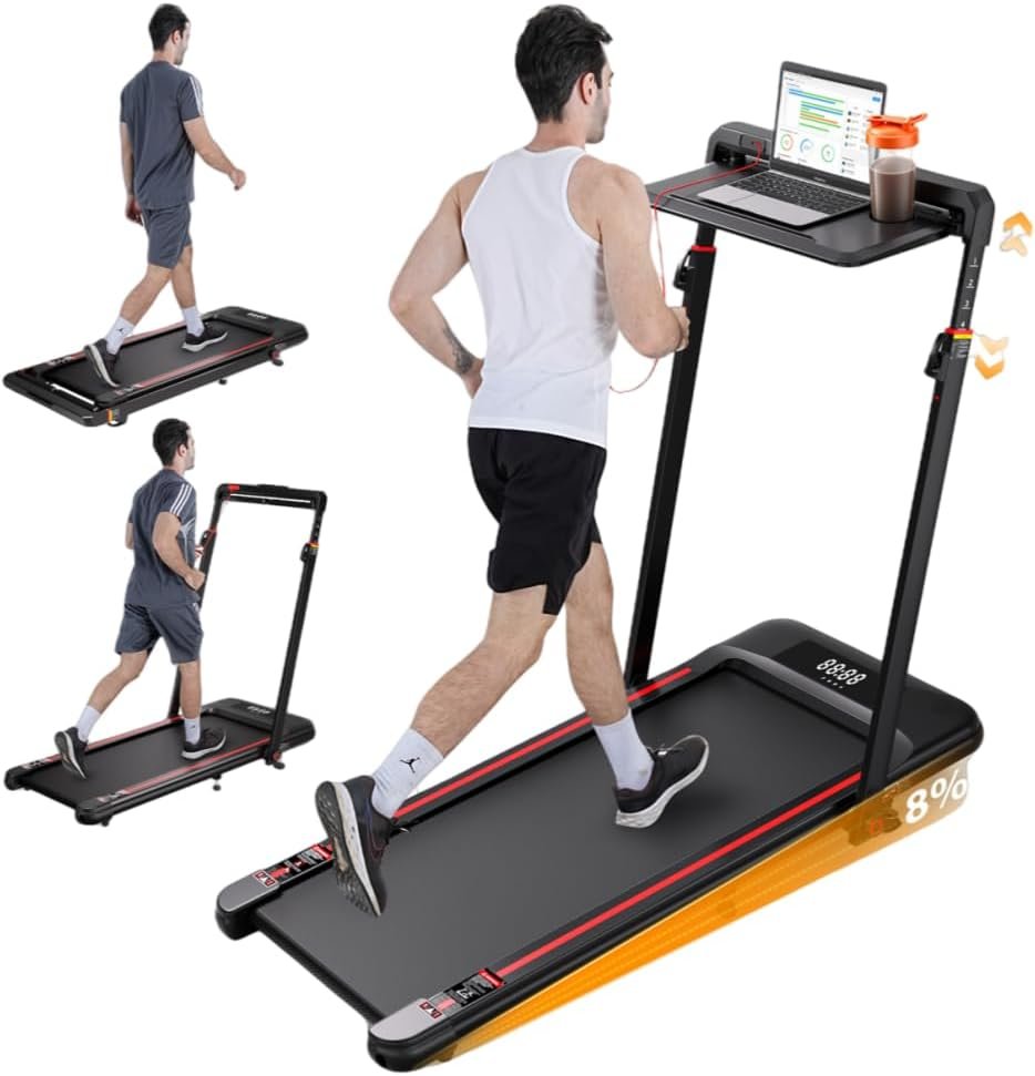 Alesia Za Gara Facebook ad: HiFast Walking Pad Treadmill with Desk Workstation
