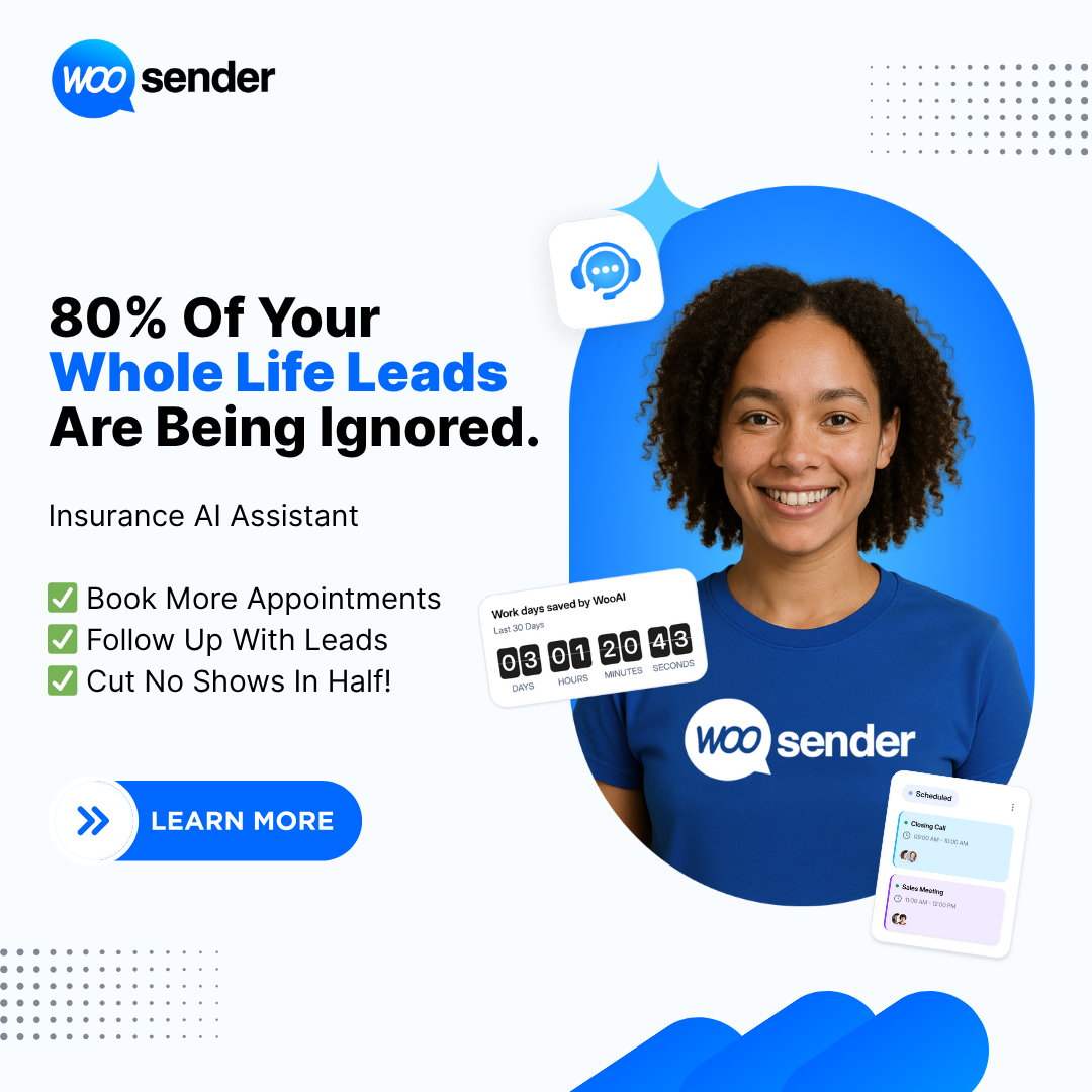 WooSender AI Facebook ad
