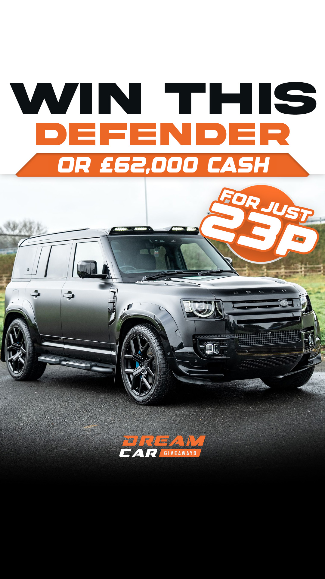 Dream Car Giveaways Facebook ad