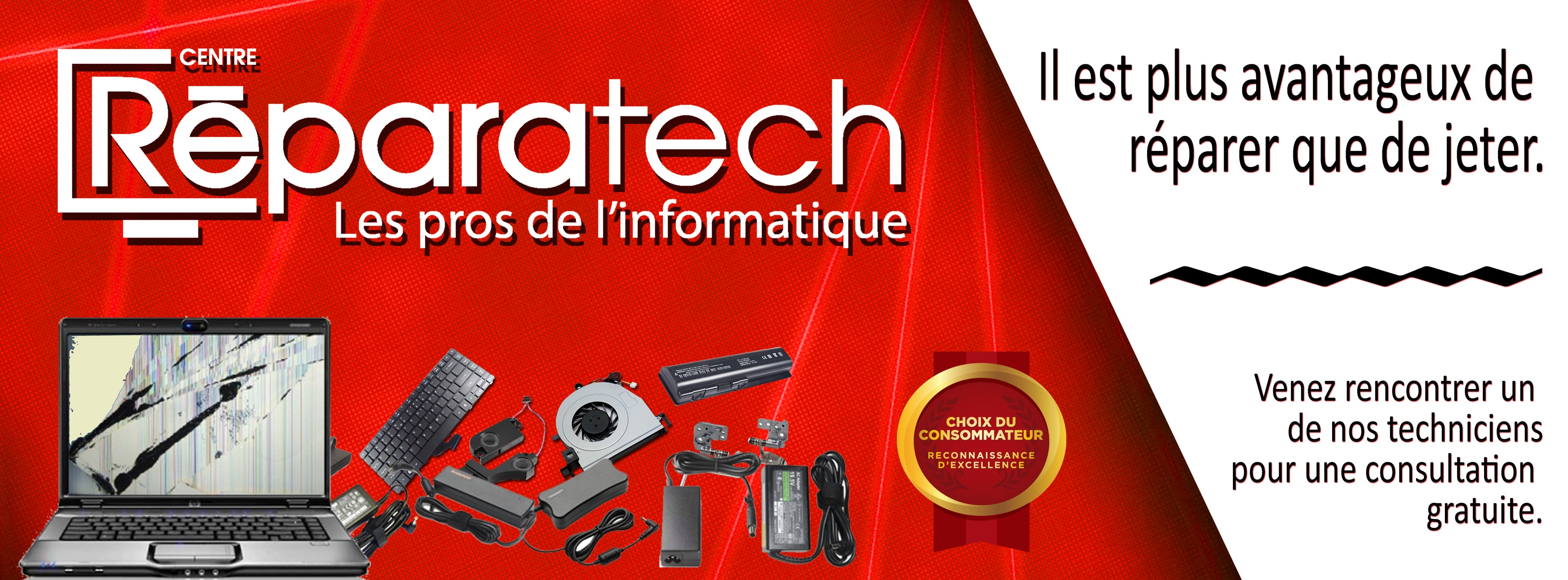Centre Réparatech - Leader du ''Gaming'' Facebook ad: Centre Reparatech, Pros de l'informatique | Le leader du…