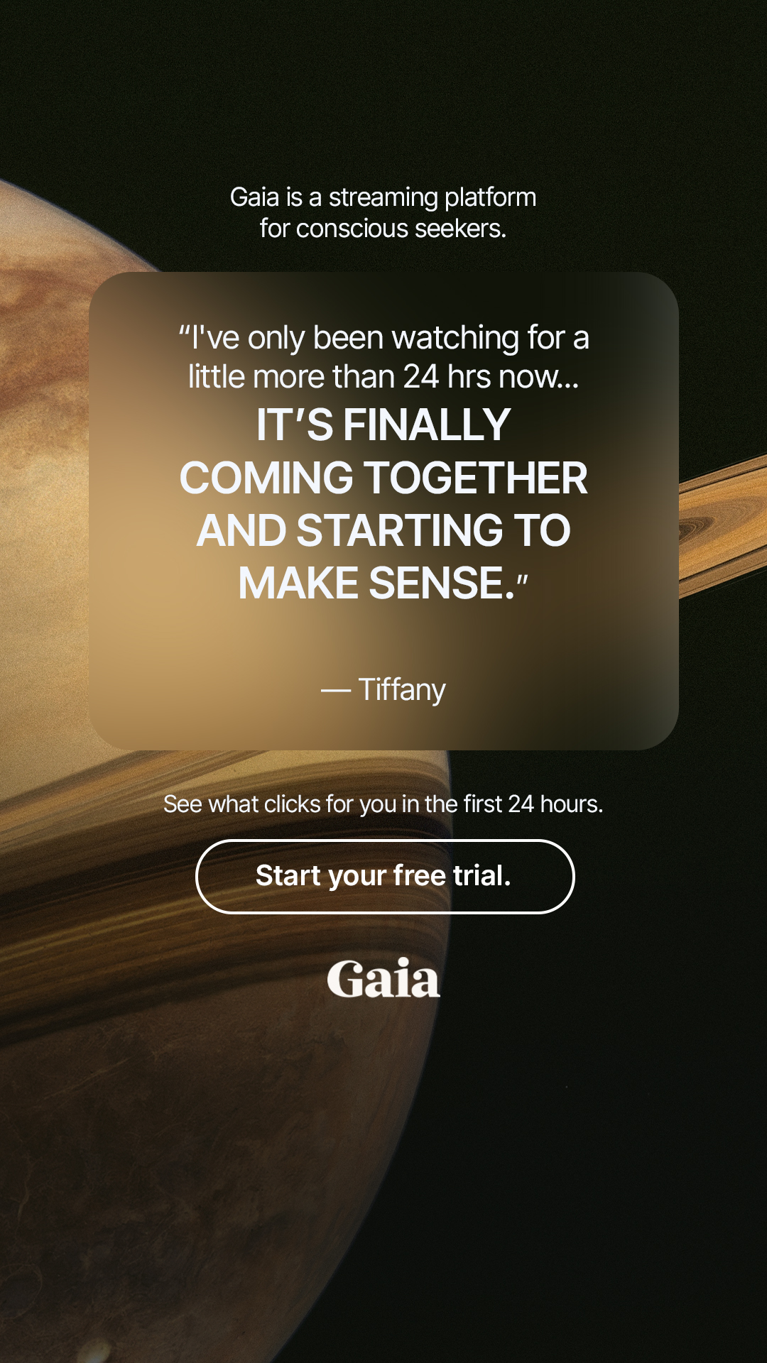 Gaia Facebook ad