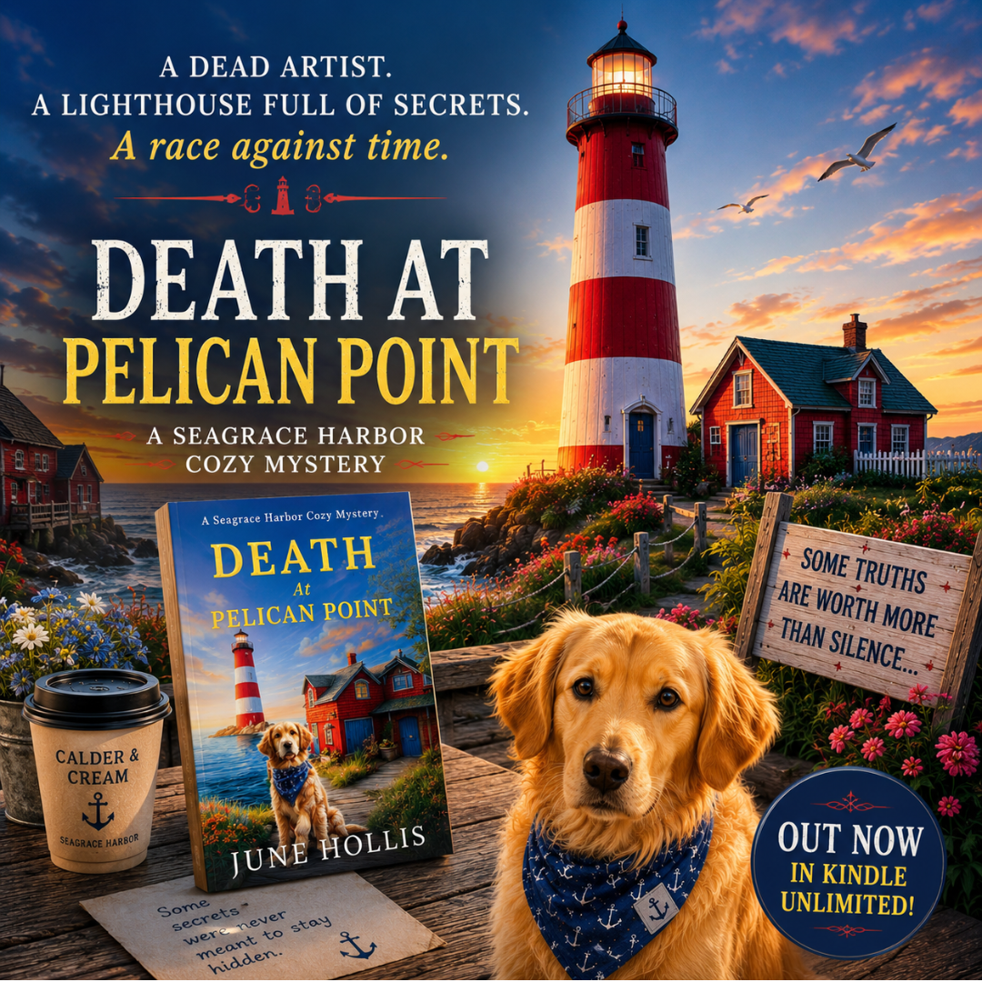 June Hollis Cozy Mystery Facebook ad