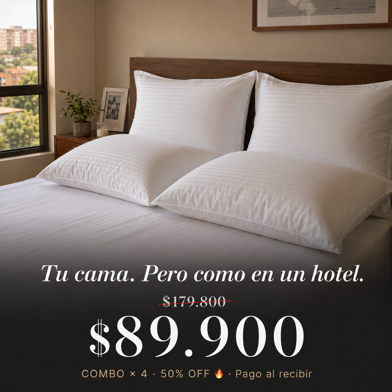 Multihogar Facebook ad: ¡Liquidando Bodega! $89.900 Combo x 4