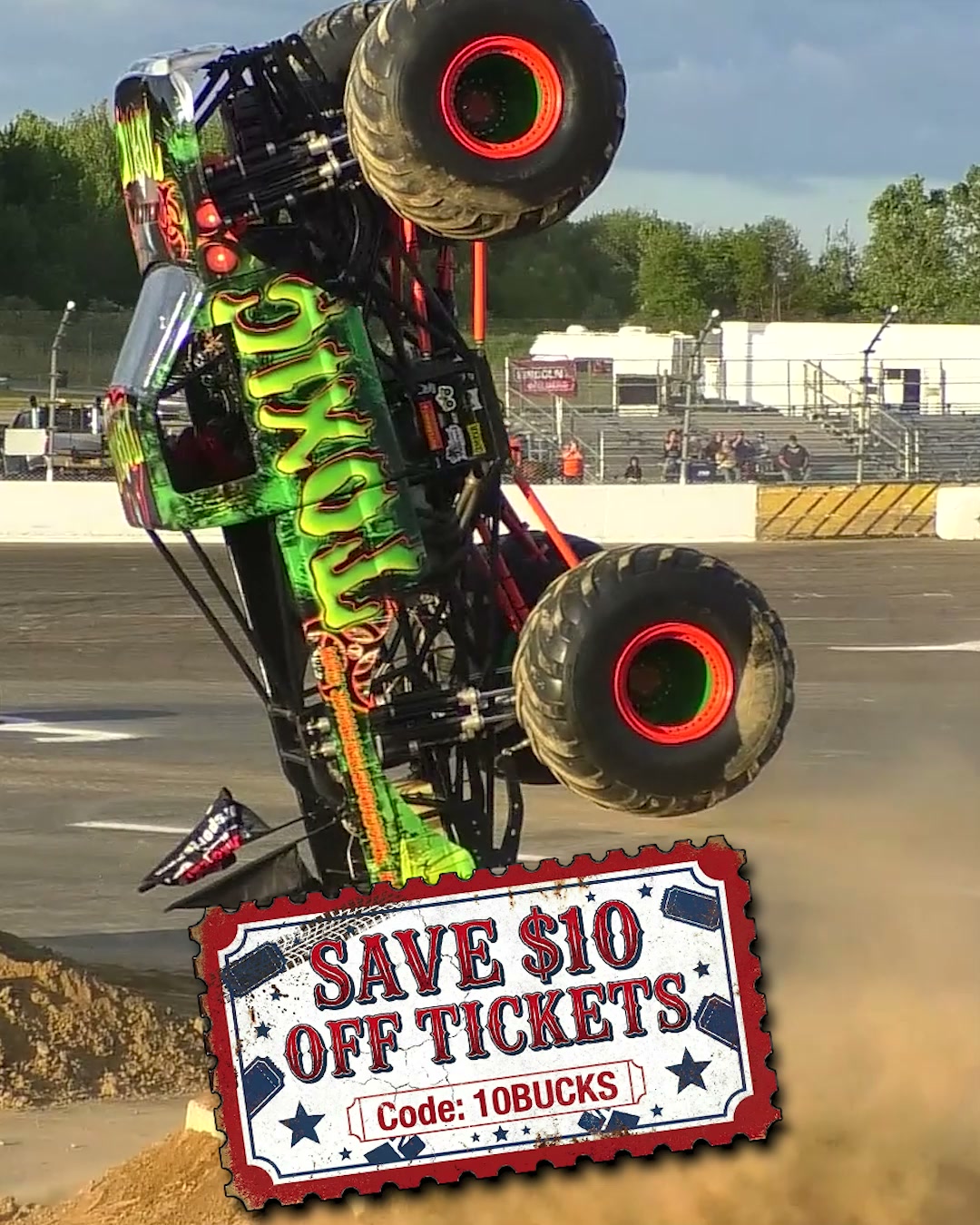 All Star Monster Truck Tour Facebook ad: THIS WEEKEND, DON’T OVERPAY!