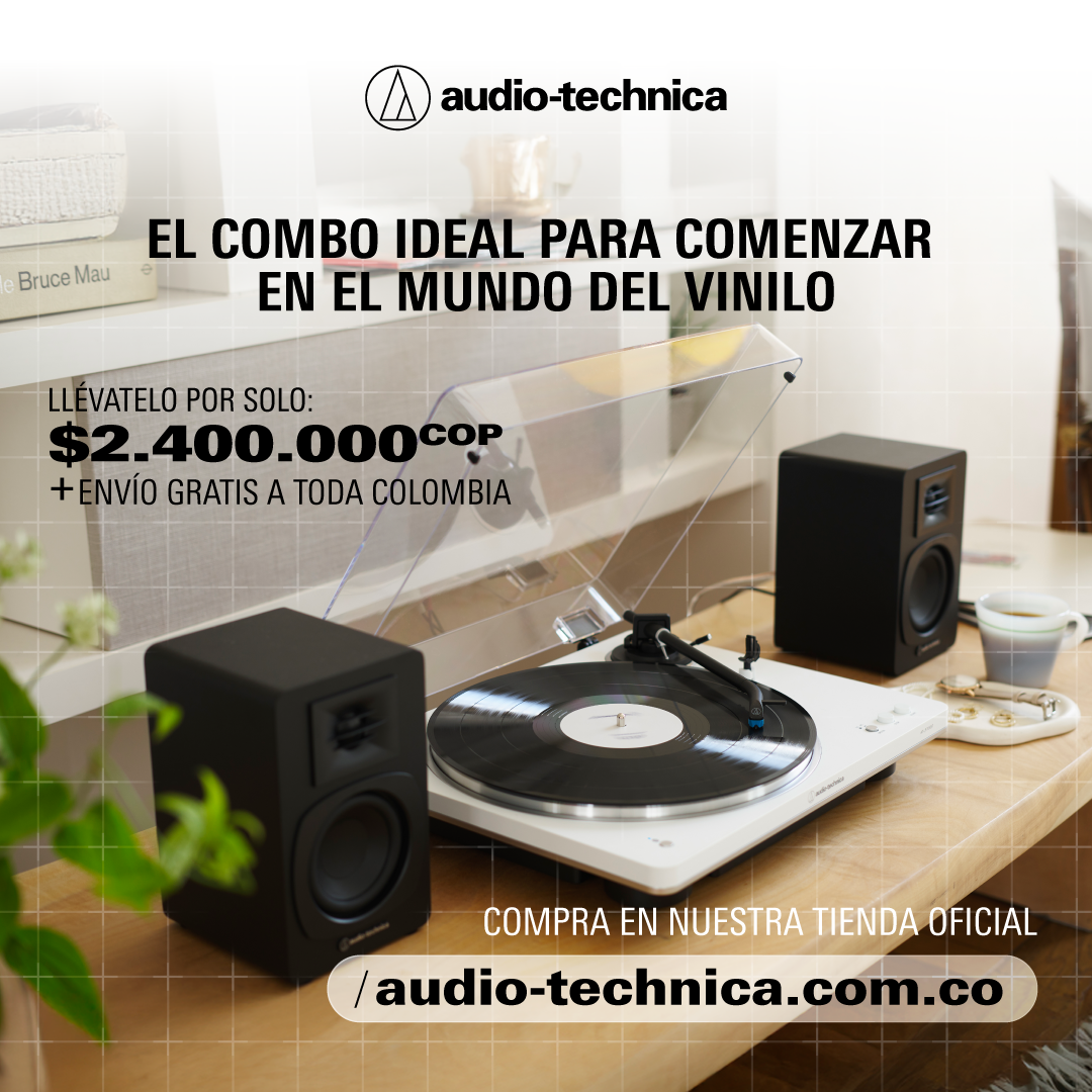Audio-Technica Colombia Facebook ad: El combo ideal para comenzar en el mundo del vinilo