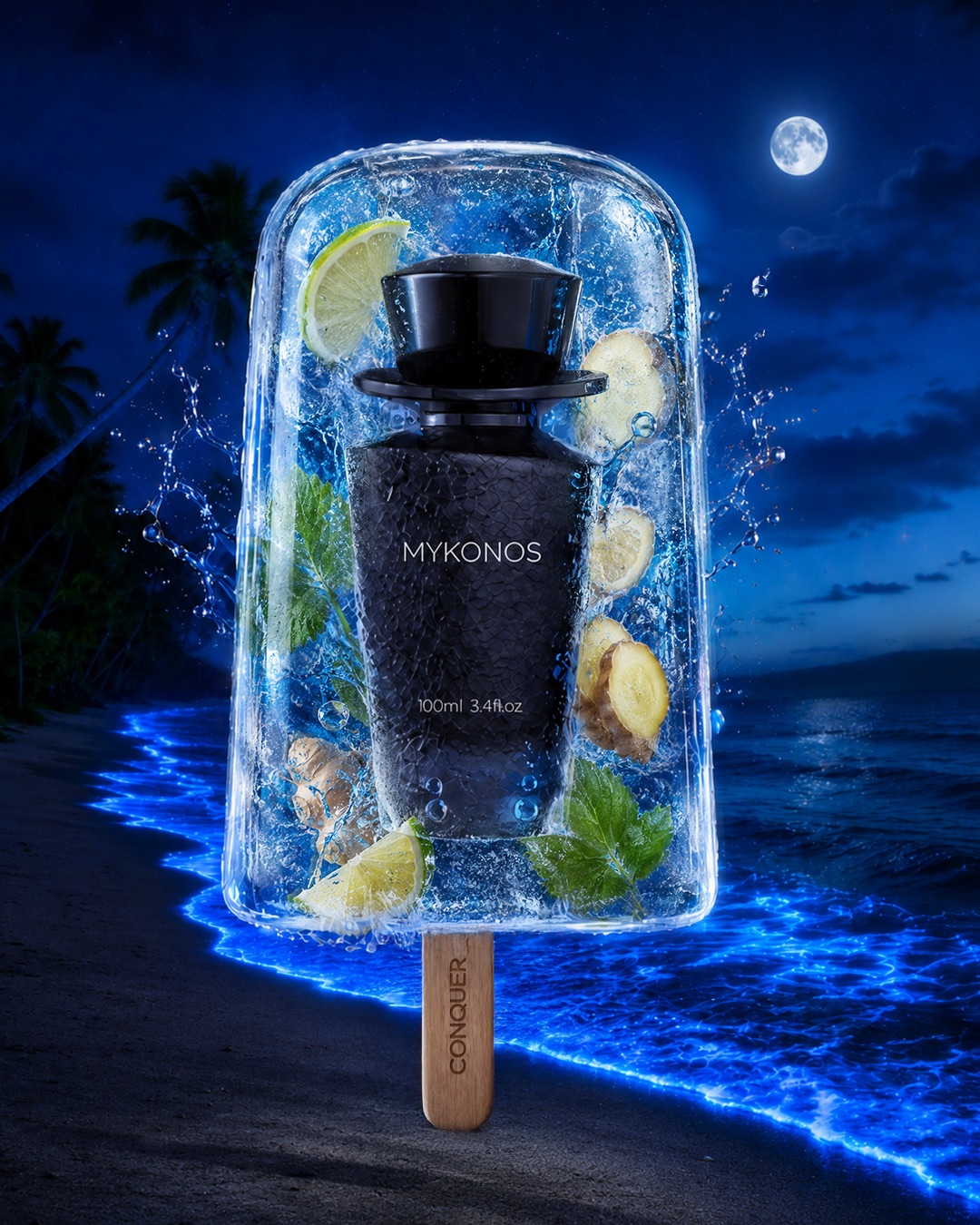 Fragrances by Mykonos Facebook ad: Serving summer, the MYKONOS way.
