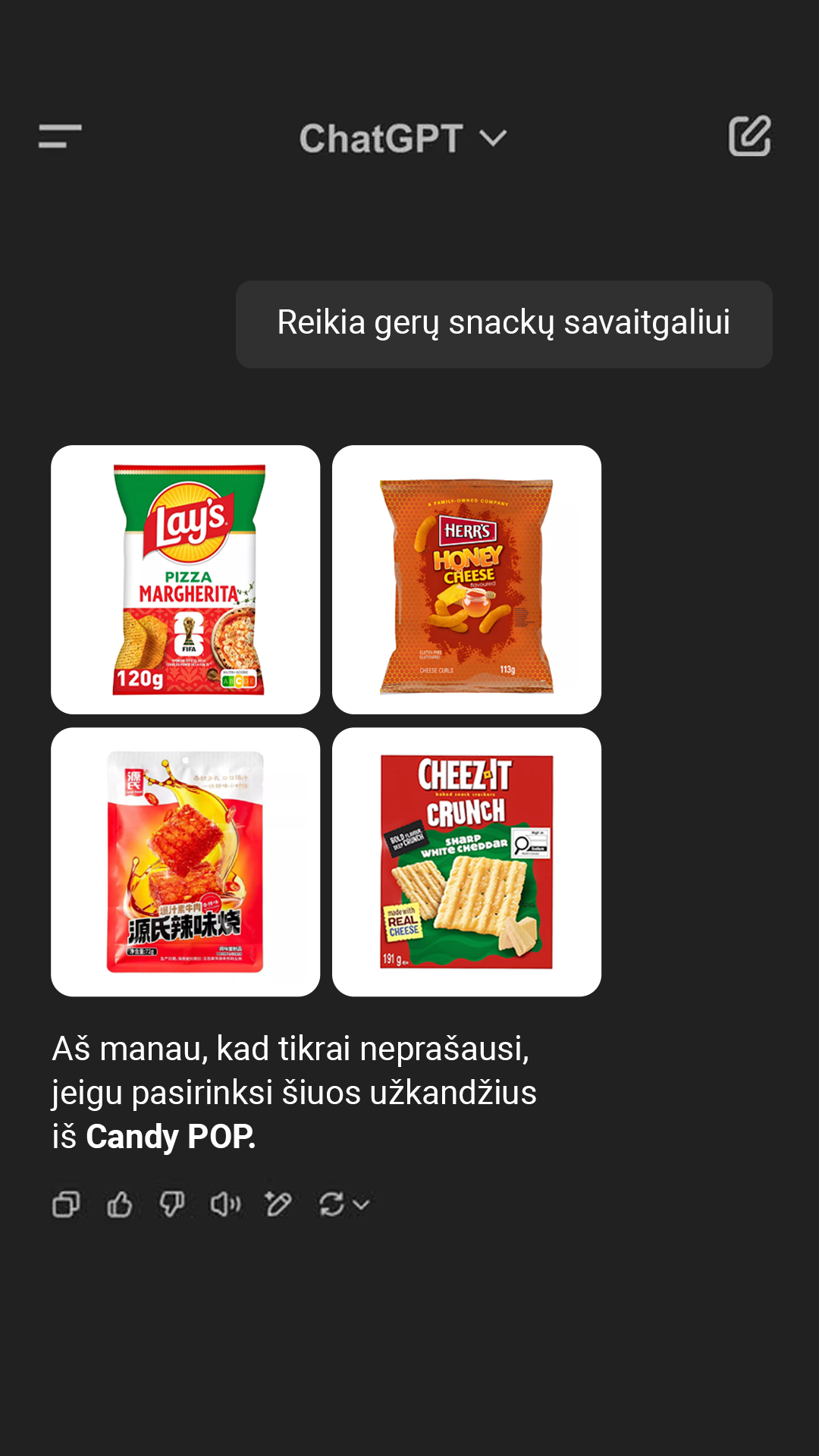 Candy POP Facebook ad