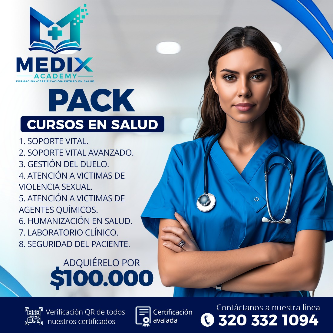 Medix Academy Facebook ad: Adquiere tu paquete promocional en el área de…