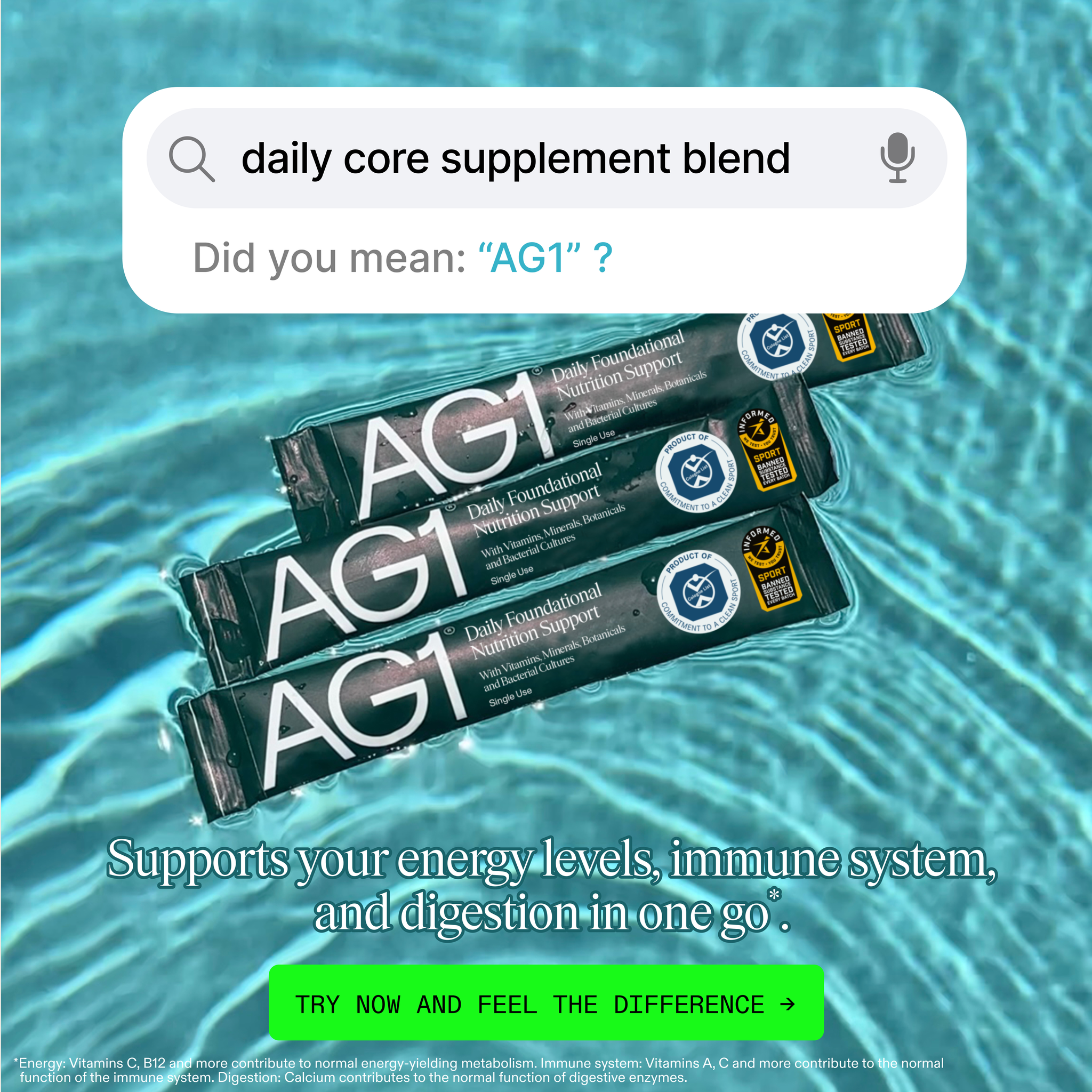 AG1 by Athletic Greens Facebook ad