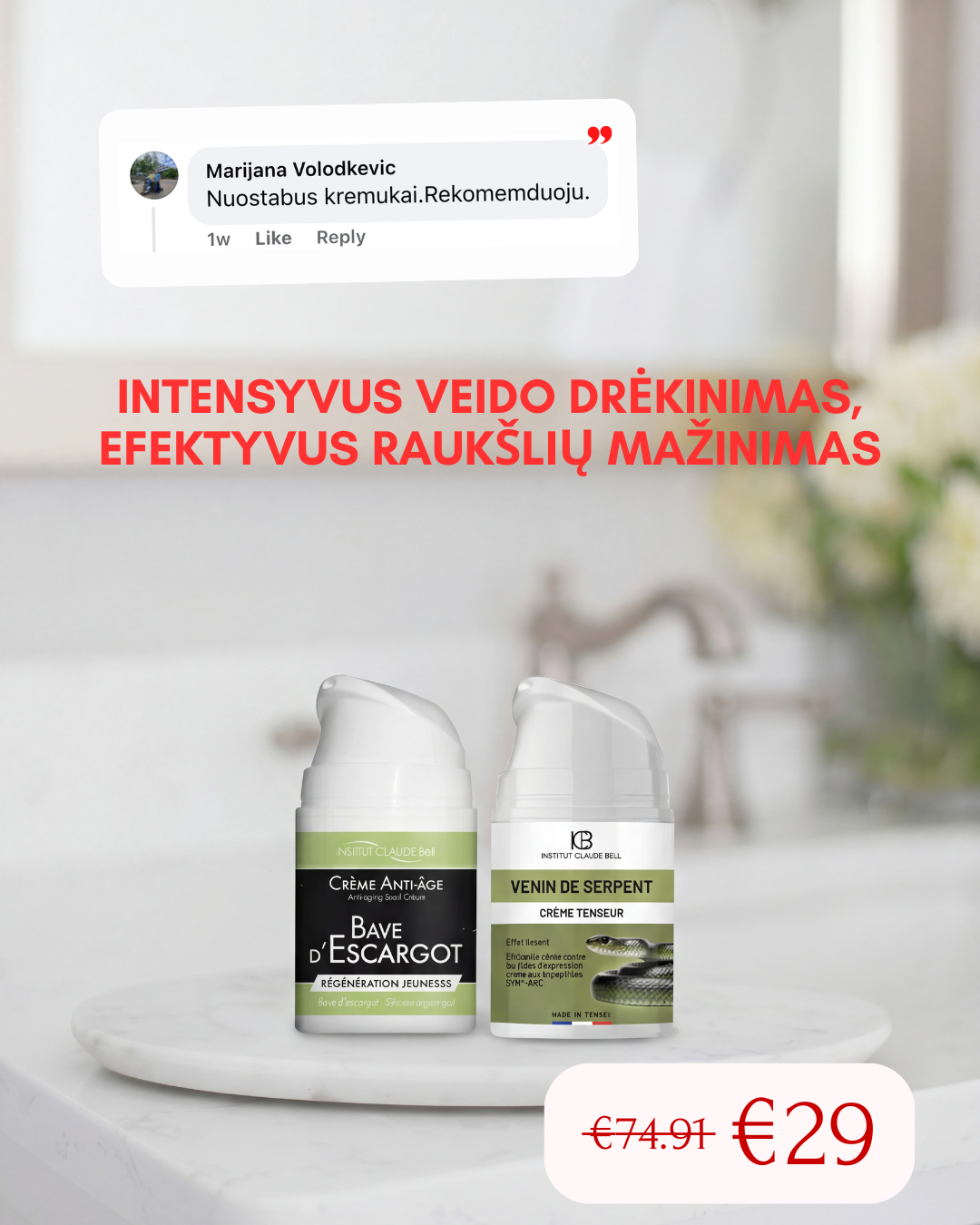 Harmony Plus Lietuva Facebook ad: Tinka visiems odos tipams!