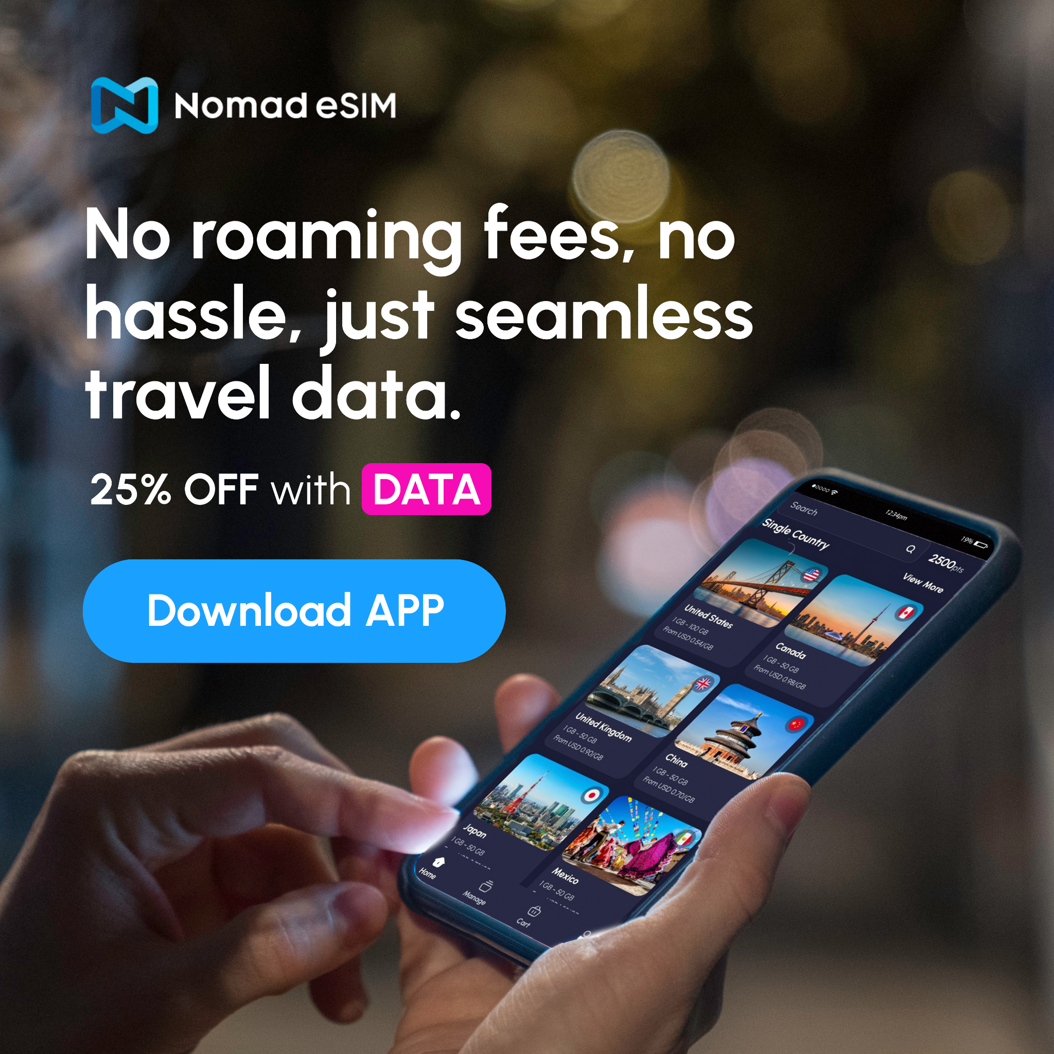 Nomad Esim Facebook ad
