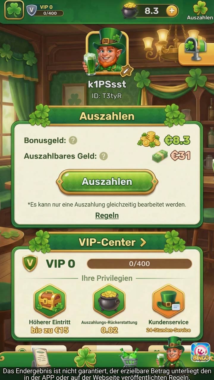 Bingo Bar-cash Facebook ad: Bingo Bar: Schnell echtes Geld verdienen!