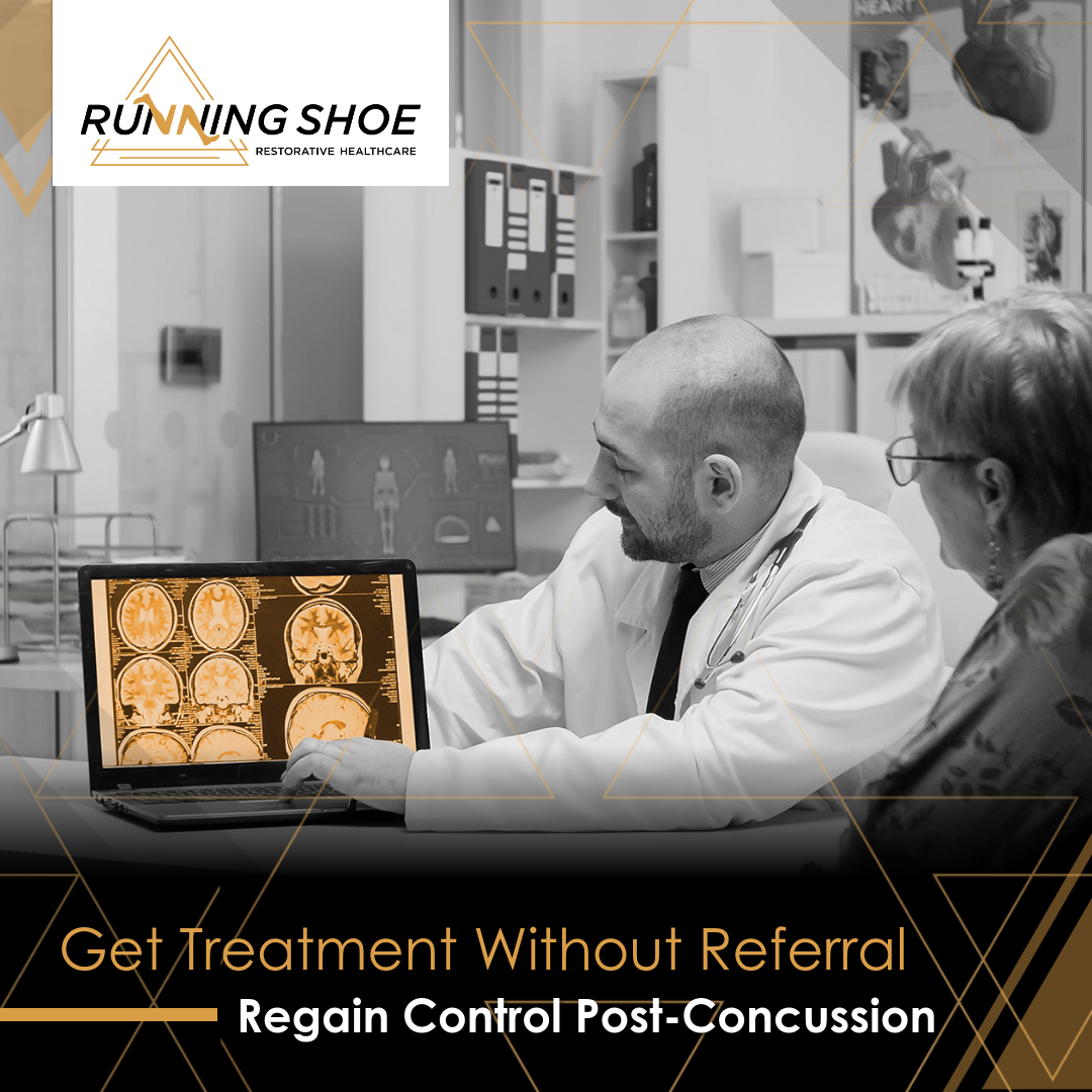 Running Shoe Restorative Healthcare and the Calgary Concussion Centre  Facebook ad