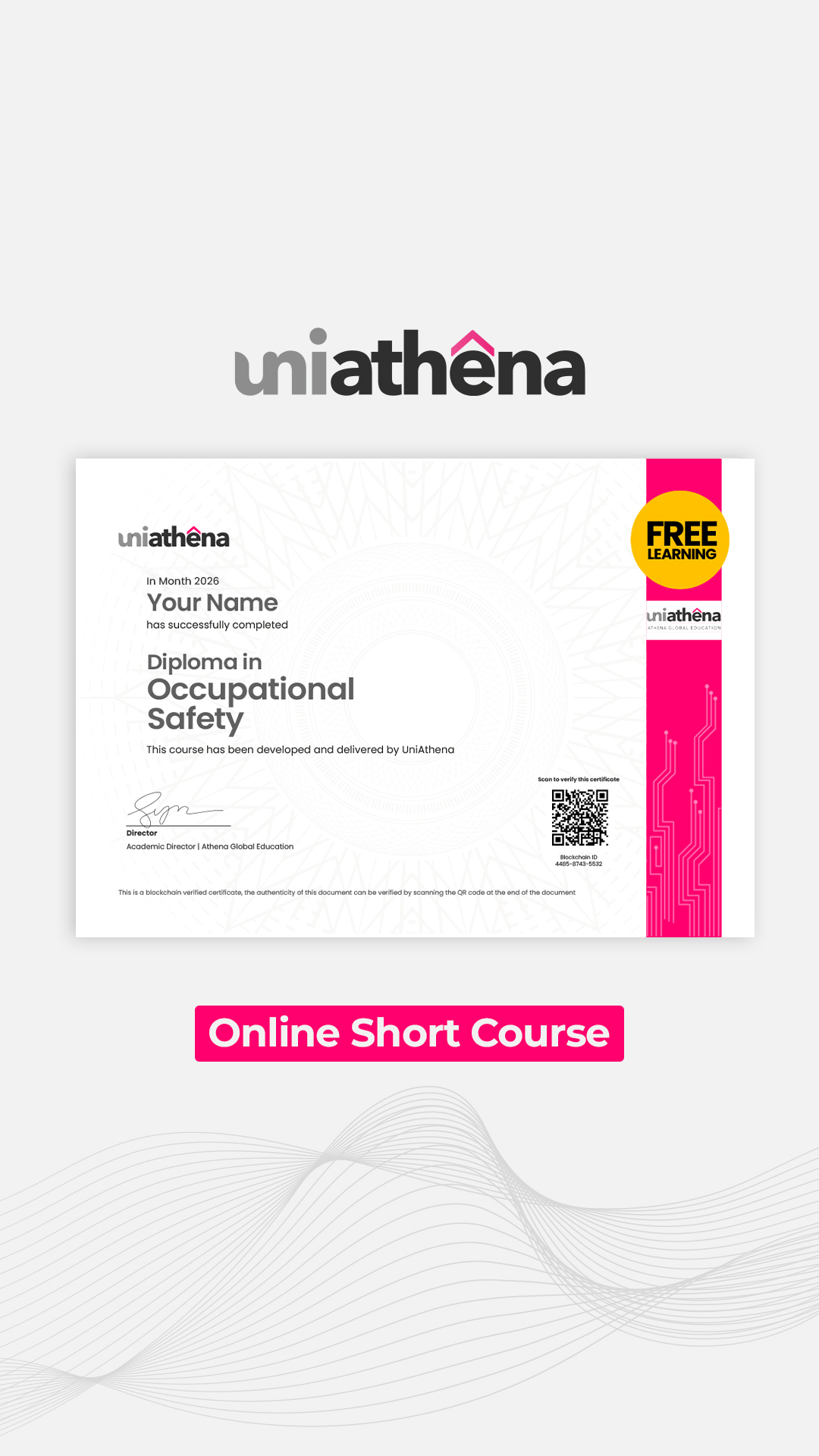Uniathena - Short Courses Facebook ad
