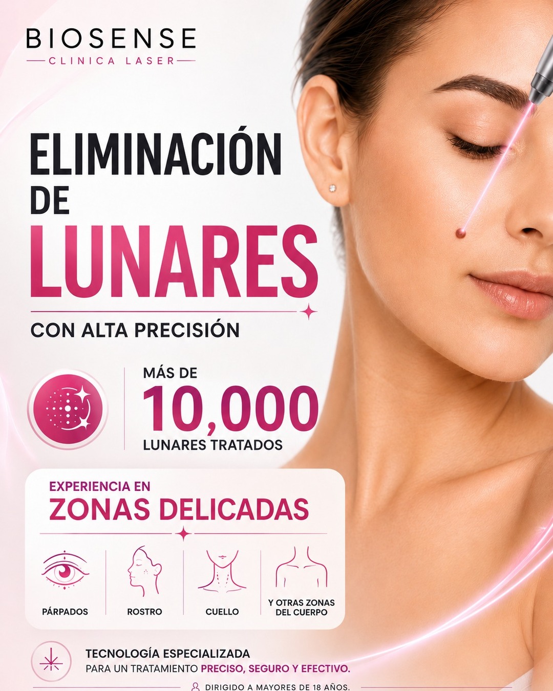 Biosense Clínica Láser Facebook ad: Expertos en láser