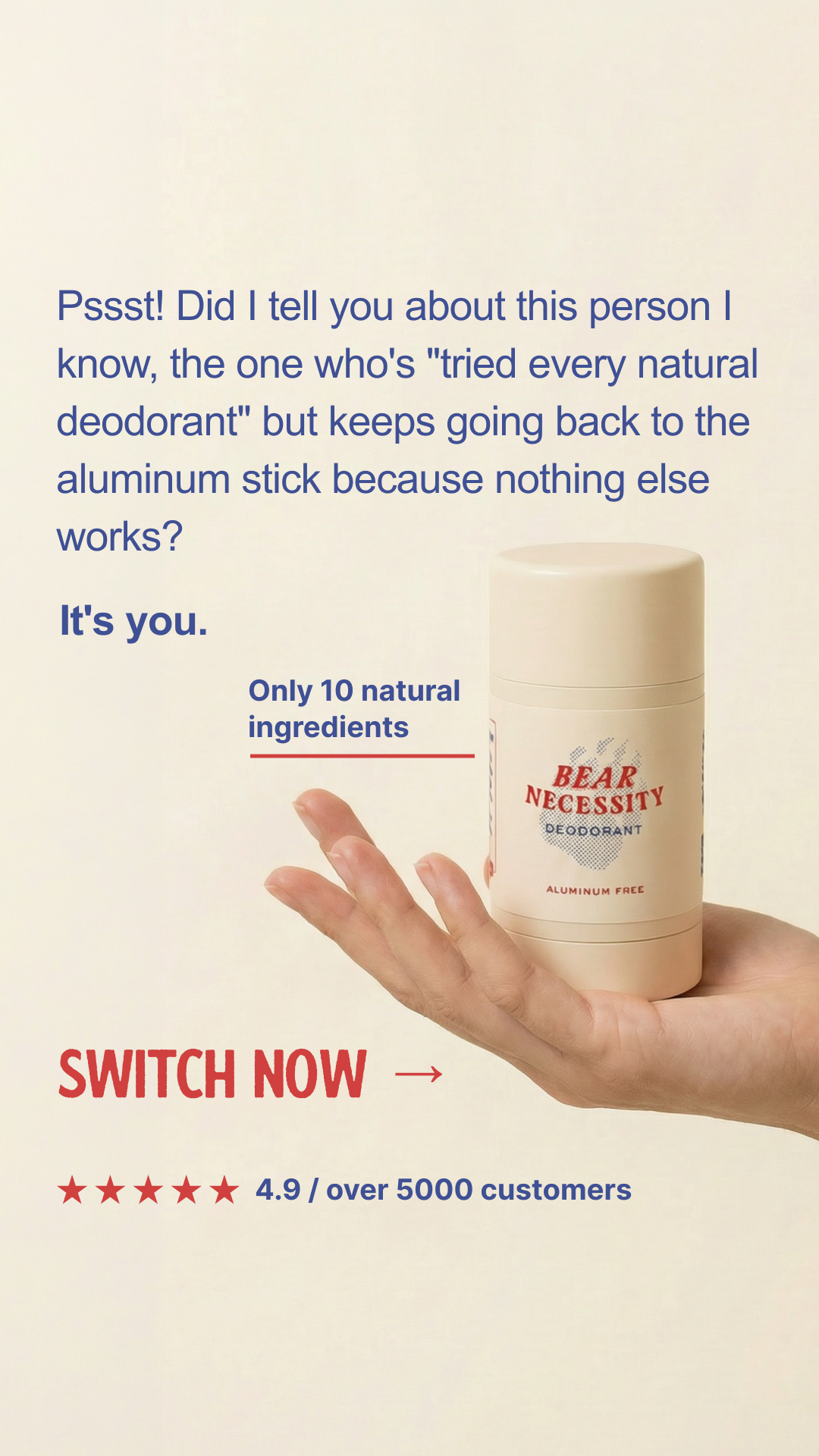 Papabear Naturals Facebook ad