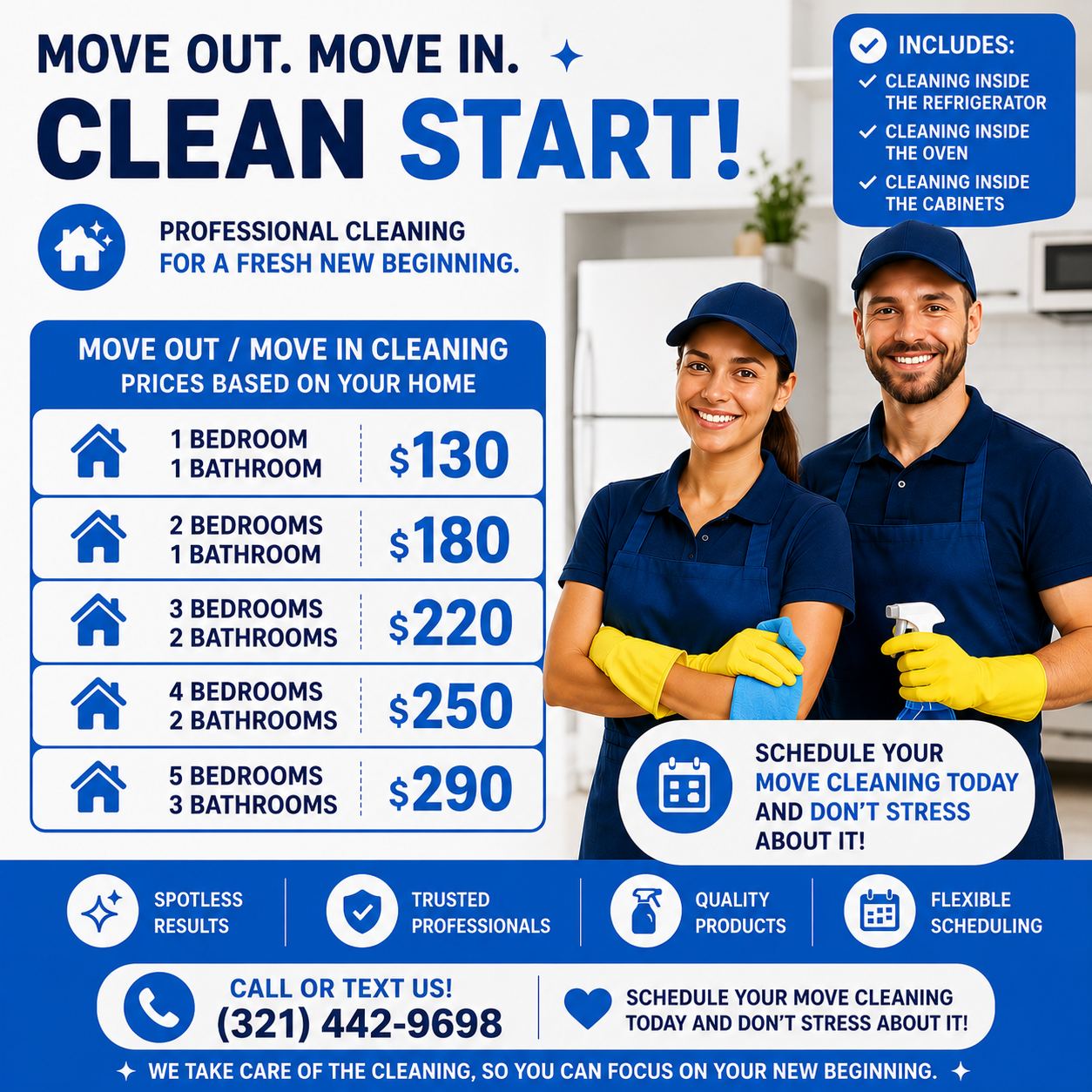 UpSmart Cleaning - Page Facebook ad
