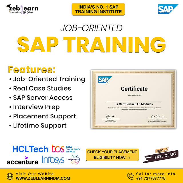 Zeblearn Facebook ad: Master SAP, 32 LPA Highest Package.