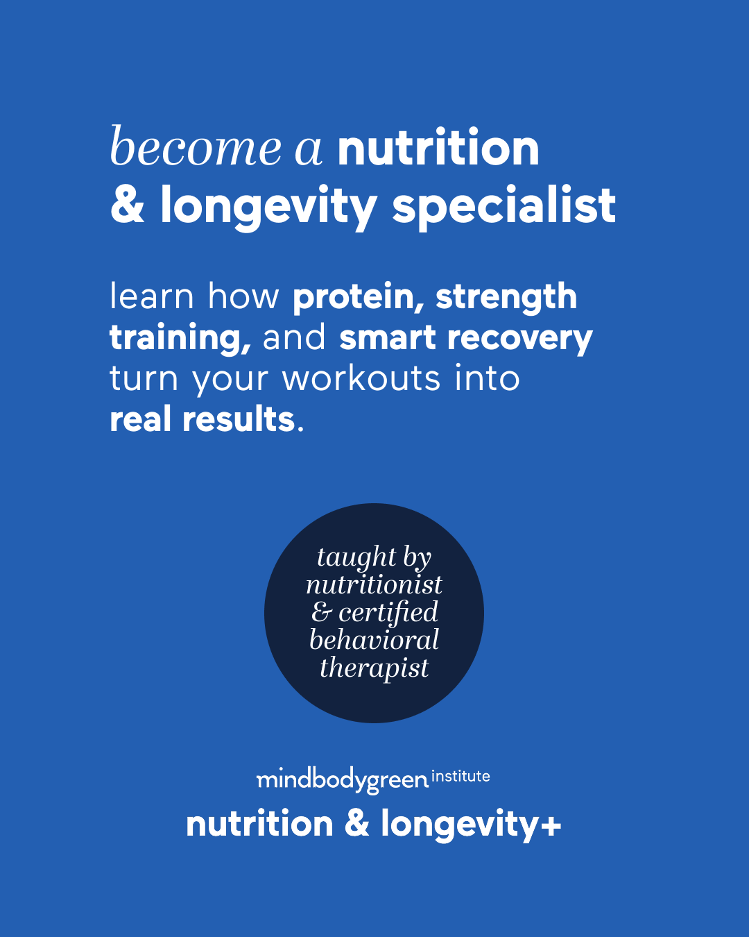 mindbodygreen Institute Facebook ad