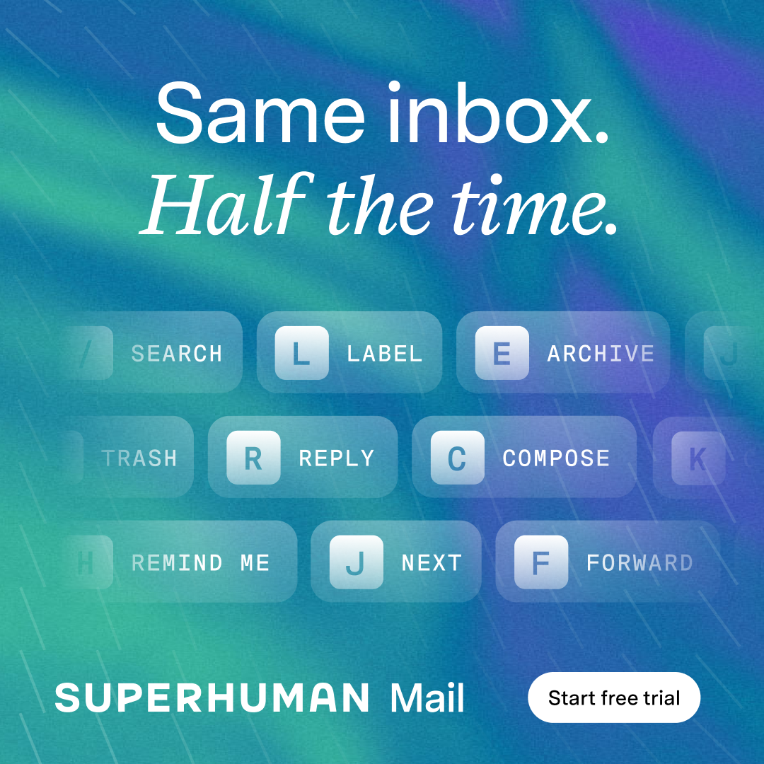 Superhuman Mail Facebook ad