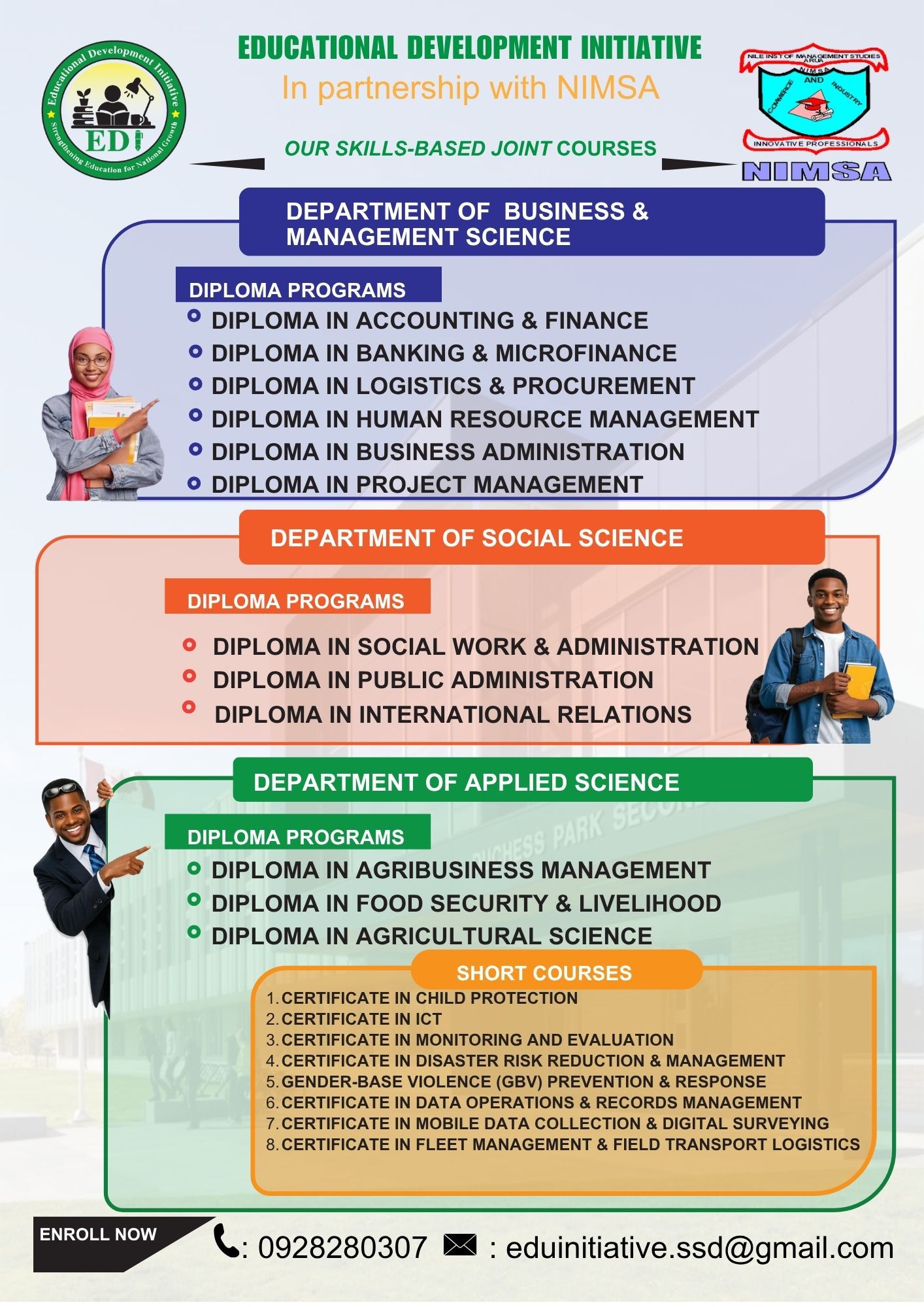 Educational Development Initiative- Juba Facebook ad: Less time in the lecture room, more time…